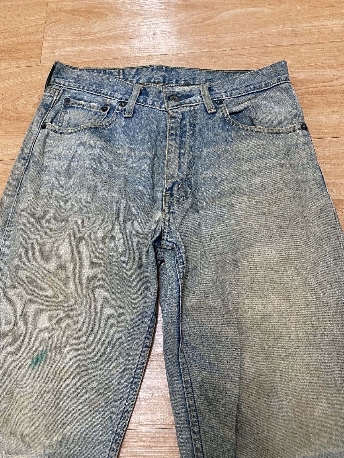Levi's × Vintage Vintage levis 502 zipper destroyed denim very rare Size US 30 / EU 46 - 4 Thumbnail