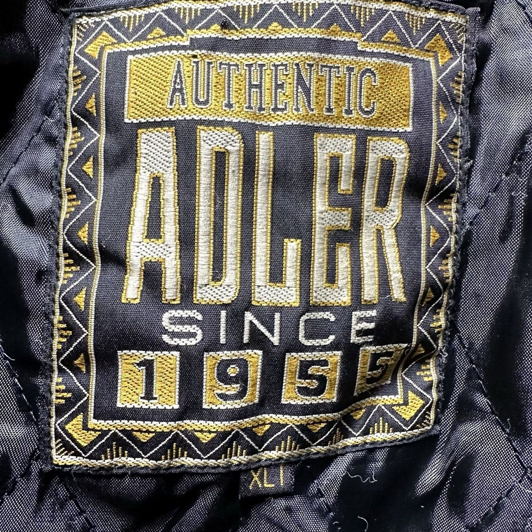 Vintage VINTAGE Adler Jacket Mens XLT Black Full Zip Pockets Quilted Bomber Leather EUC Size US XL / EU 56 / 4 - 4 Thumbnail