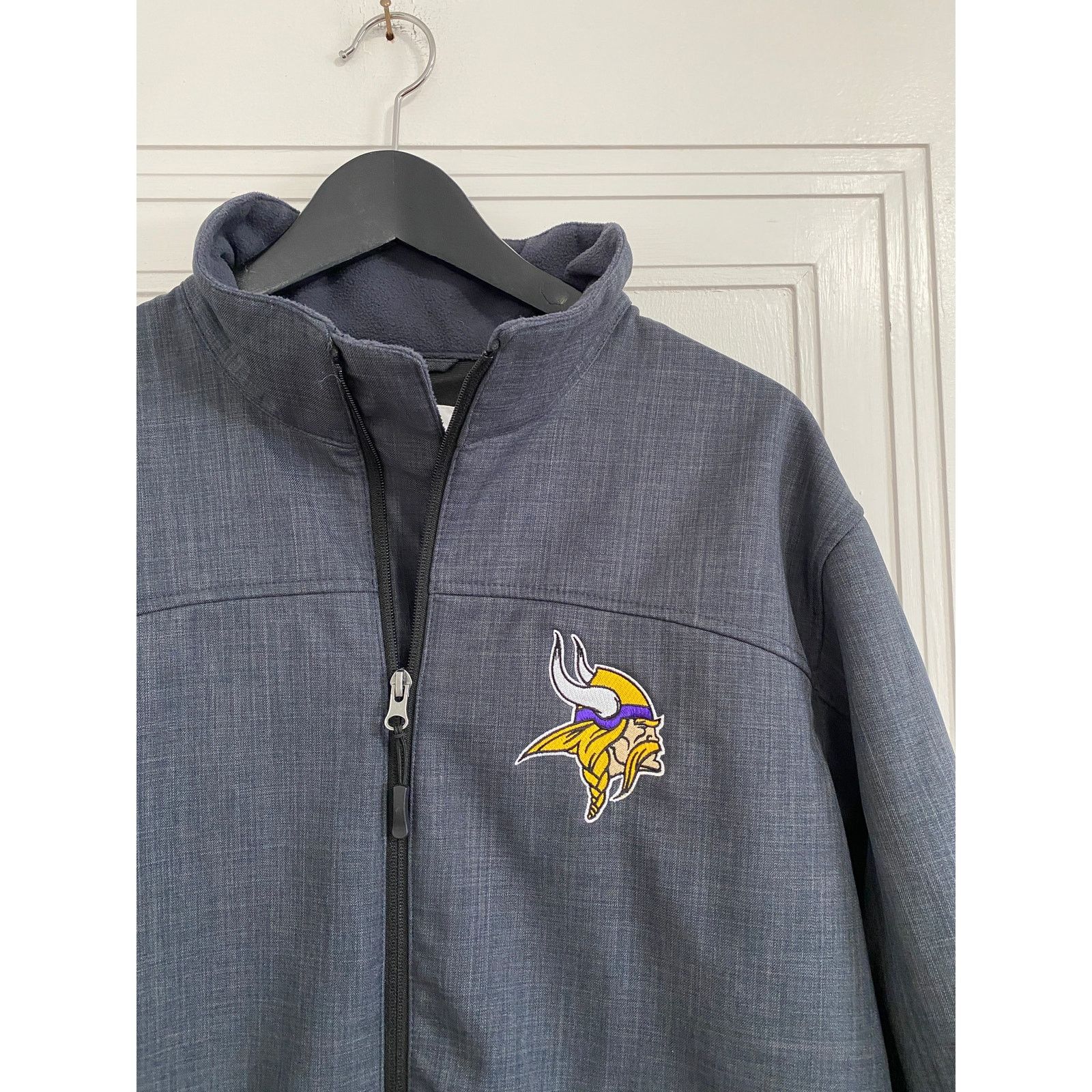 NFL Minnesota Vikings Gray NFL Softshell Jacket Size Large Size US L / EU 52-54 / 3 - 2 Thumbnail