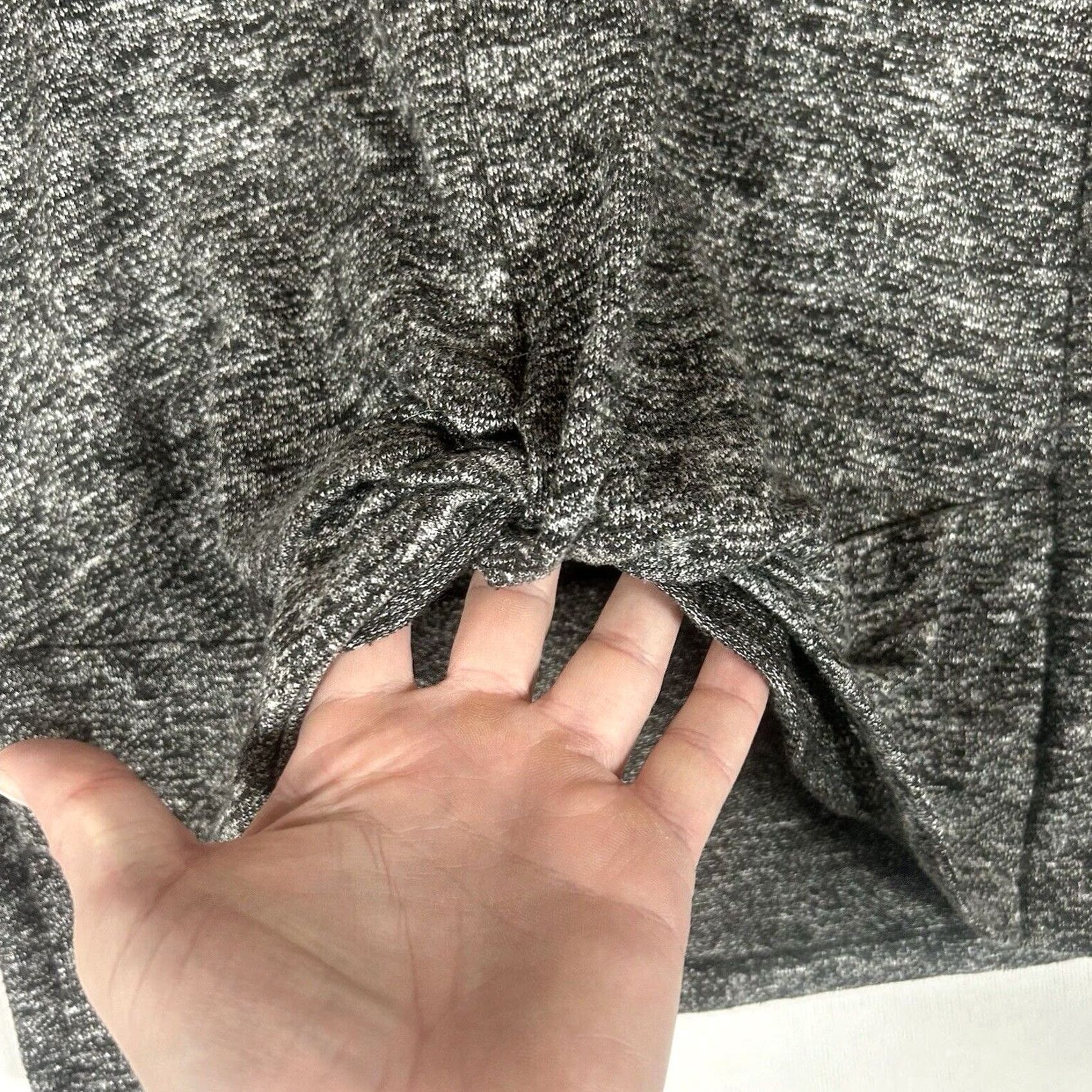 Vintage Maurices Womens Medium Round Neck Long Sleeve Gray Blouse L/S Casual Shirt Regular Fit Size M / US 6-8 / IT 42-44 - 2 Thumbnail
