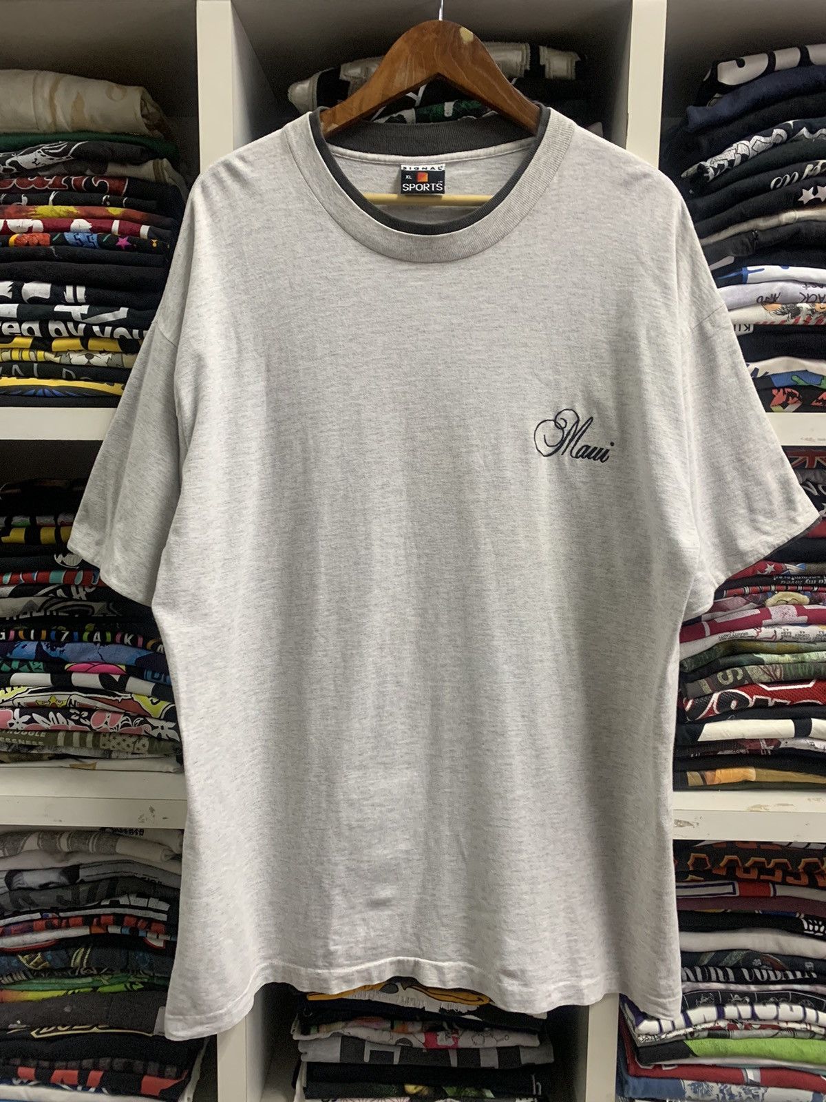 Signal Sport × Vintage Vintage 90s Signal Sports t-shirt Size US XL / EU 56 / 4 - 3 Thumbnail