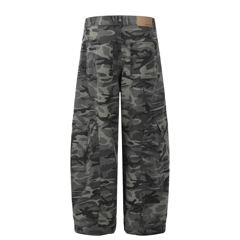 Japanese Brand × Jean Camouflage men's loose wide-leg workwear machete jeans Size US 32 / EU 48 - 3 Thumbnail