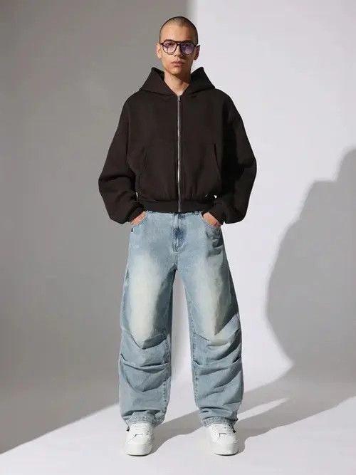Jean Washed Skater Parachute Jeans Size US 32 / EU 48 - 3 Thumbnail