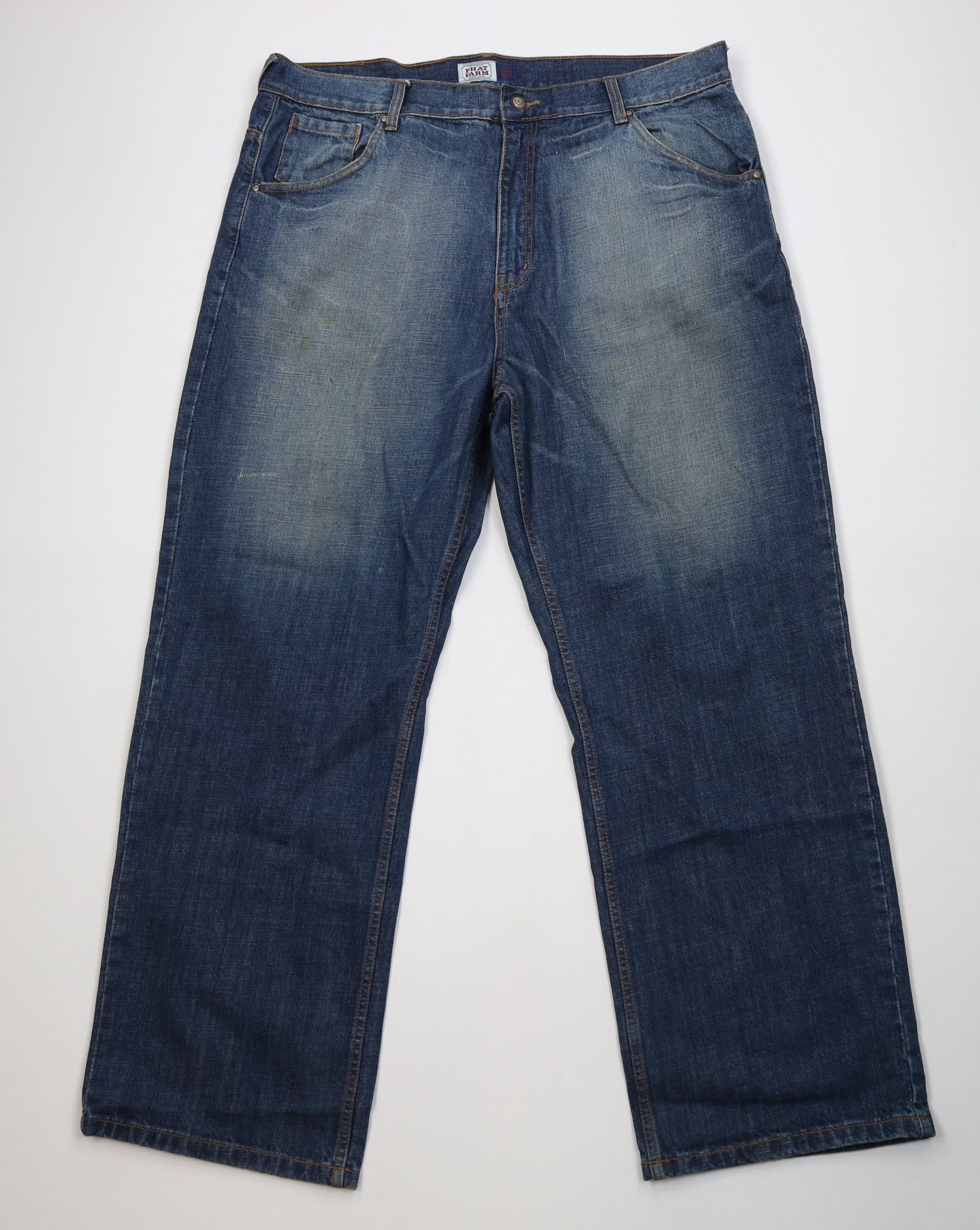 Phat Farm Vintage 90s Y2K Phat Farm Wide Leg Denim Jeans Blue Cotton Size US 40 / EU 56 - 1 Thumbnail