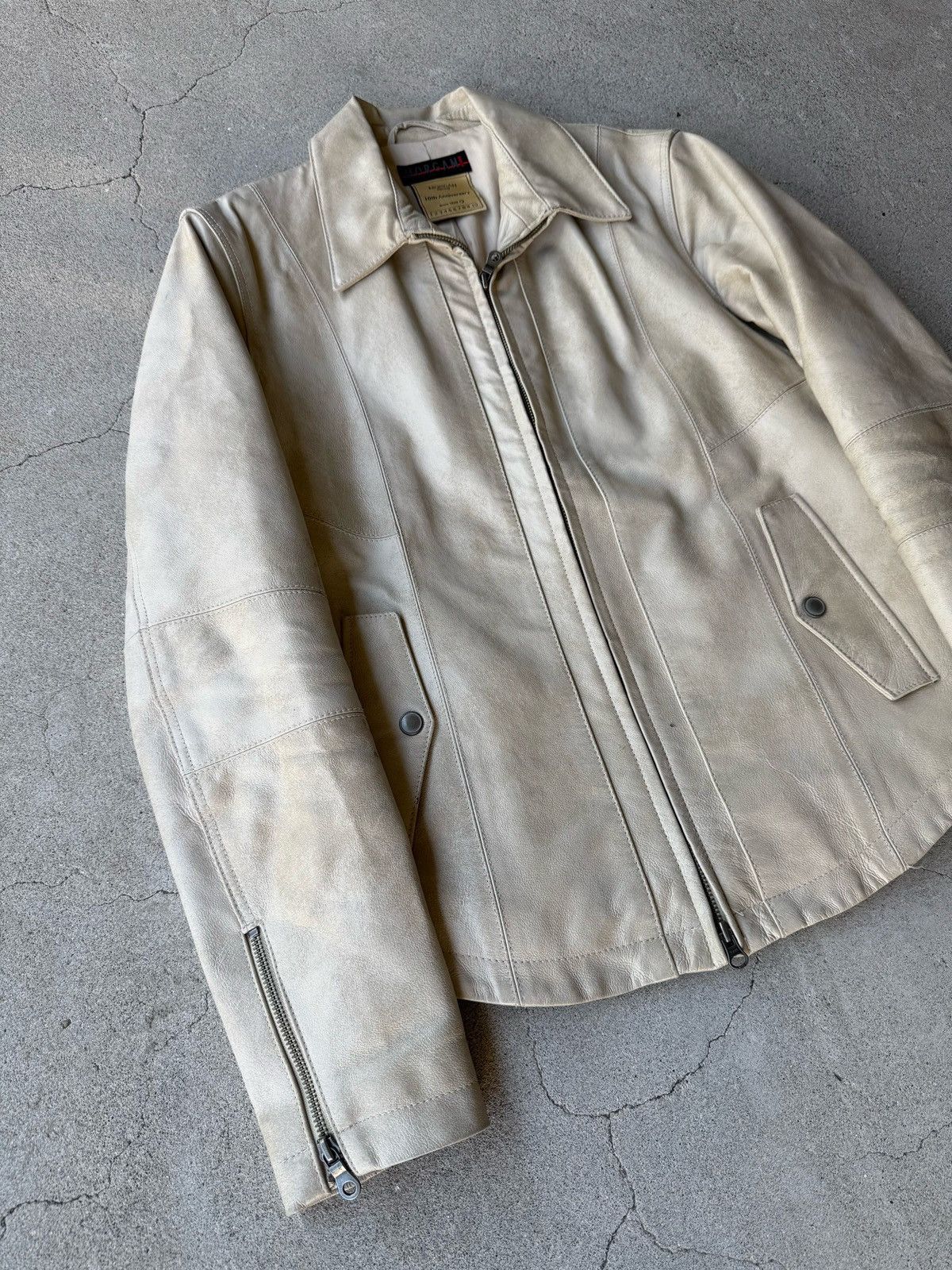 Morgan Homme Rare Japanese Label Y2K MORGAN HOMME 00's Leather Jacket Size US M / EU 48-50 / 2 - 5 Thumbnail
