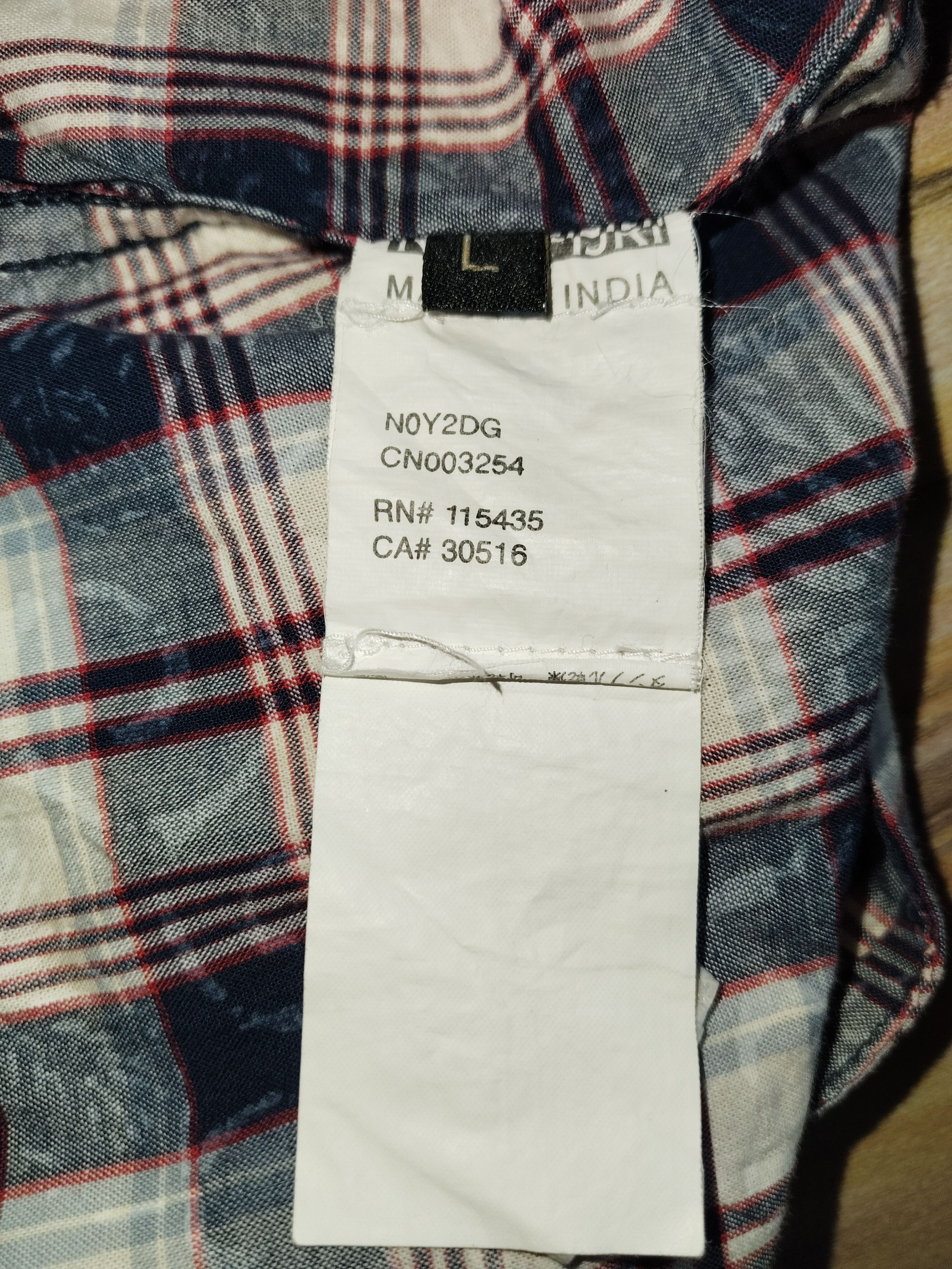 Napapijri NAPAPIJRI Tartan Flannel Size US L / EU 52-54 / 3 - 8 Thumbnail