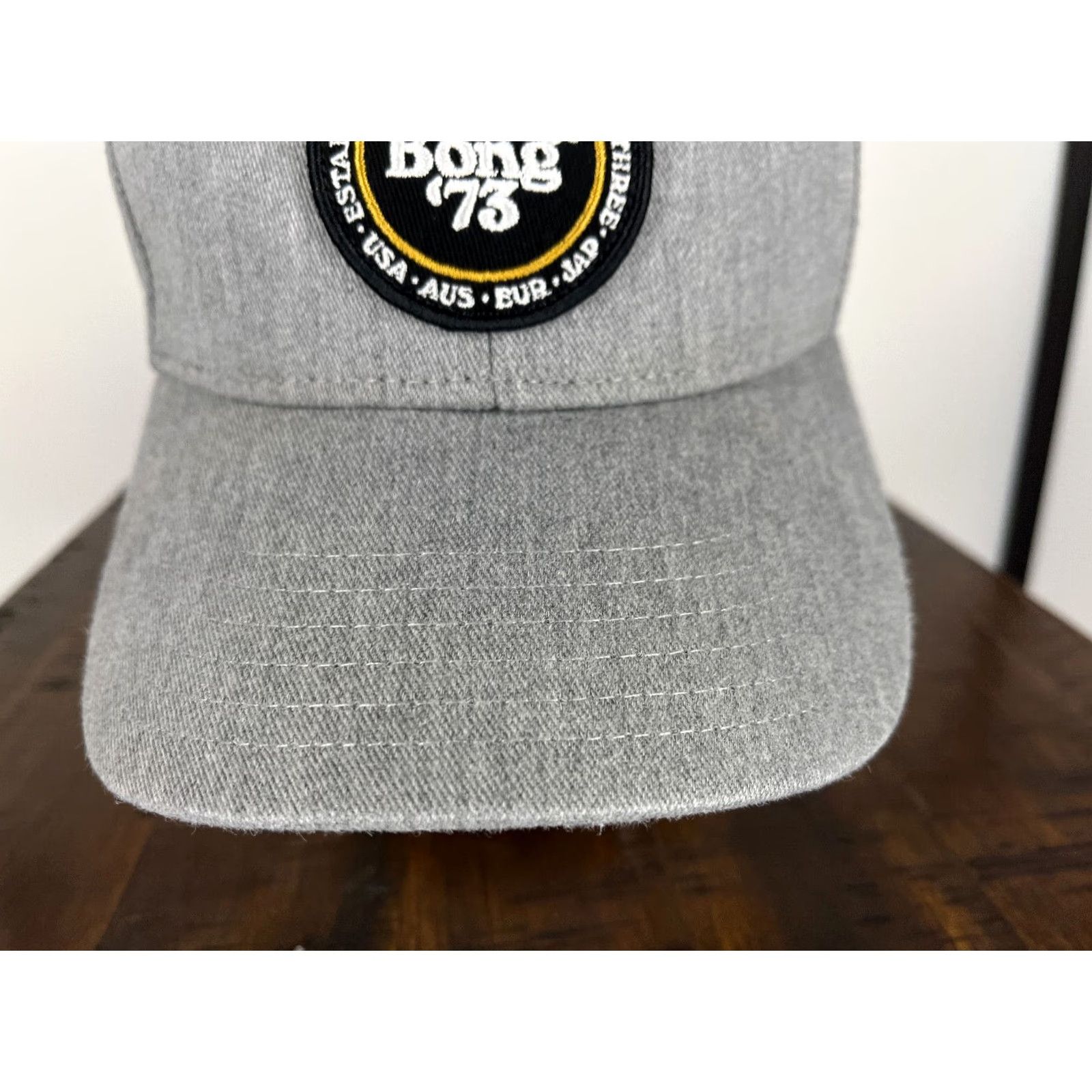 Billabong Billabong Hat Cap Snap Back Adult One Size Gray 100% Cotton Surf Skate 1973 90s Vintage Mens Adjustable Twill Pattern Solid Size ONE SIZE - 3 Thumbnail