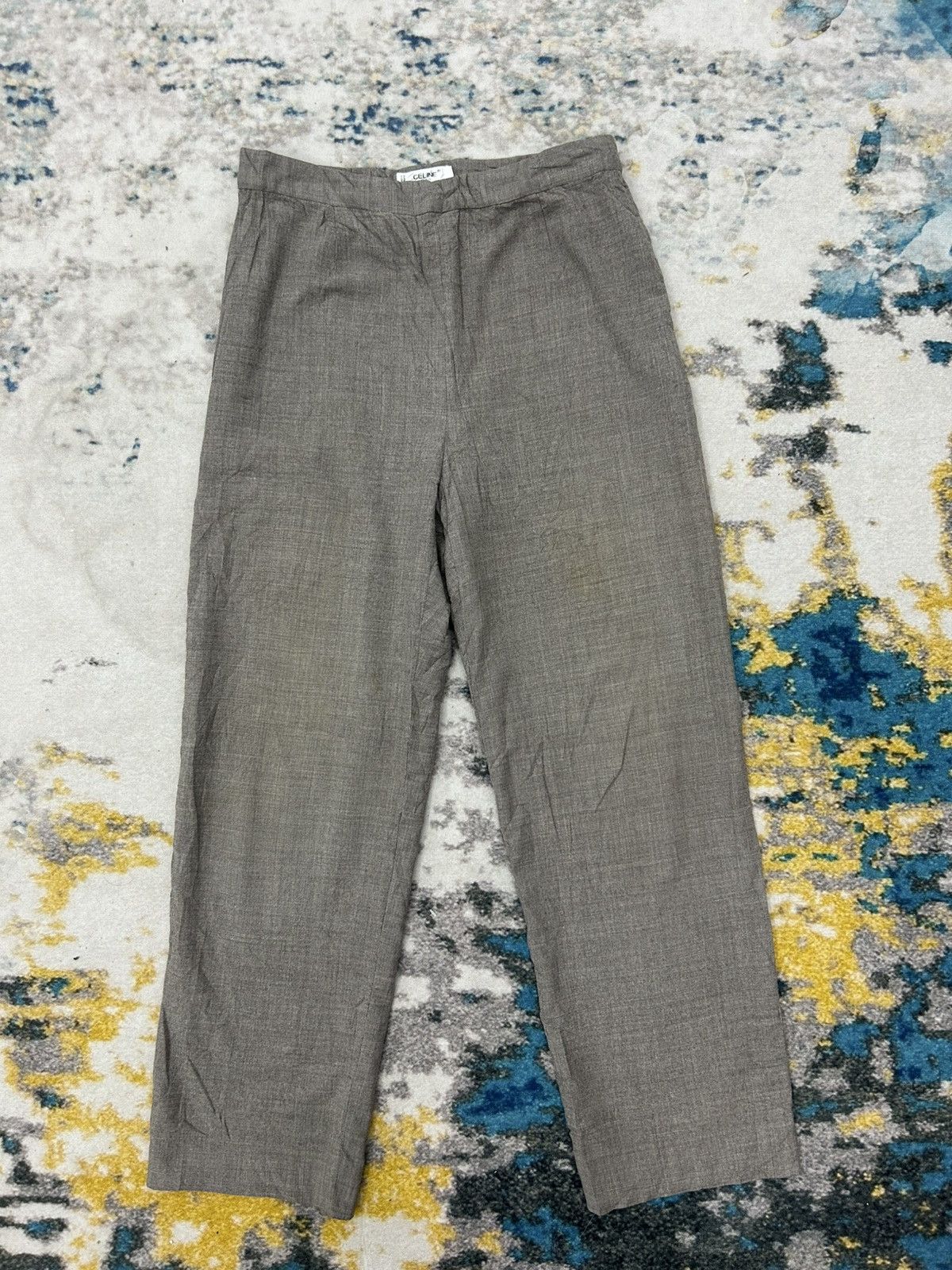 Celine Celine Paris Baggy Wide Leg Pants Size 30" / US 8 / IT 44 - 1 Thumbnail