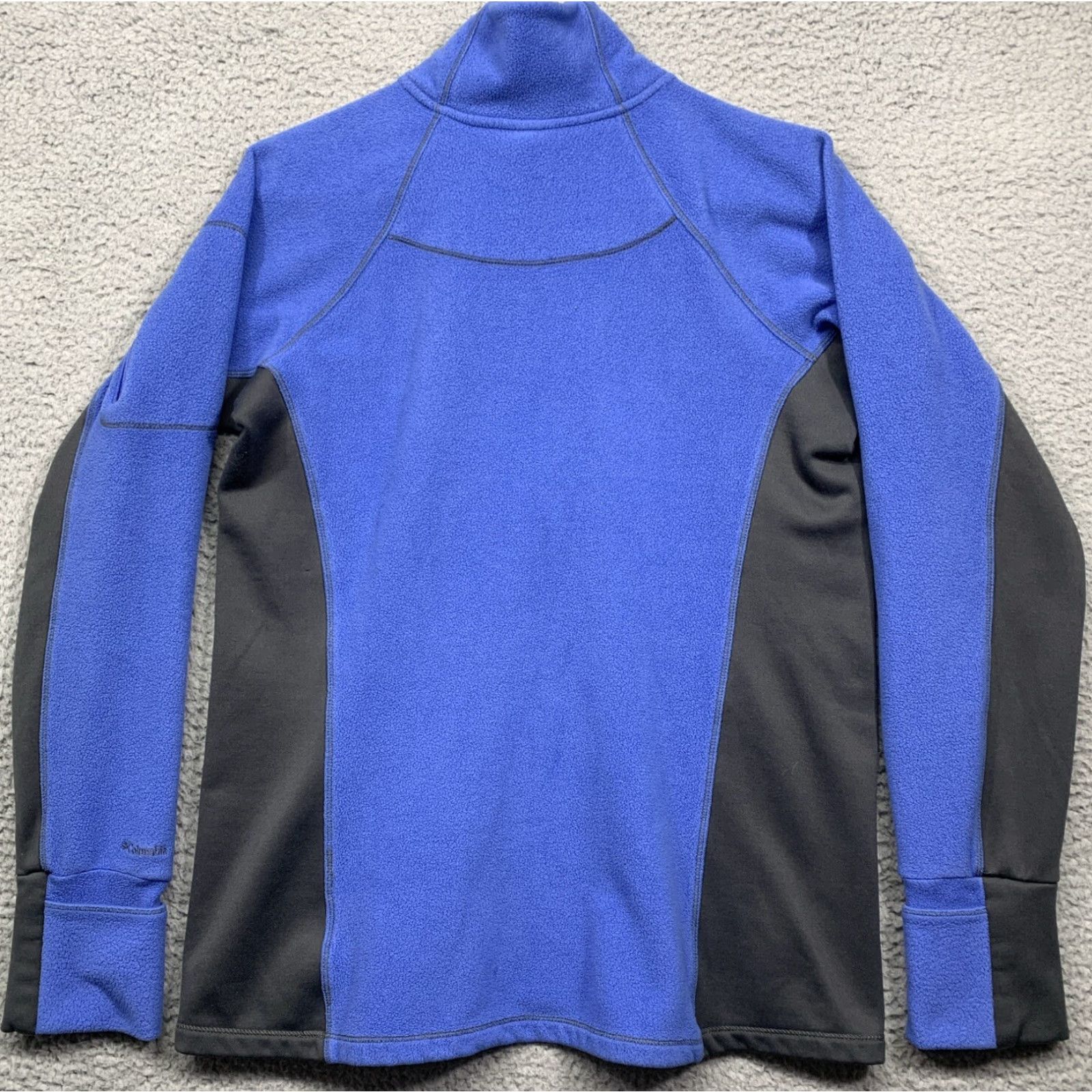 Vintage Columbia Fleece 1/2 Zip Pullover Sweatshirt Lightweight Women’s M Blue & Black Size M / US 6-8 / IT 42-44 - 4 Thumbnail