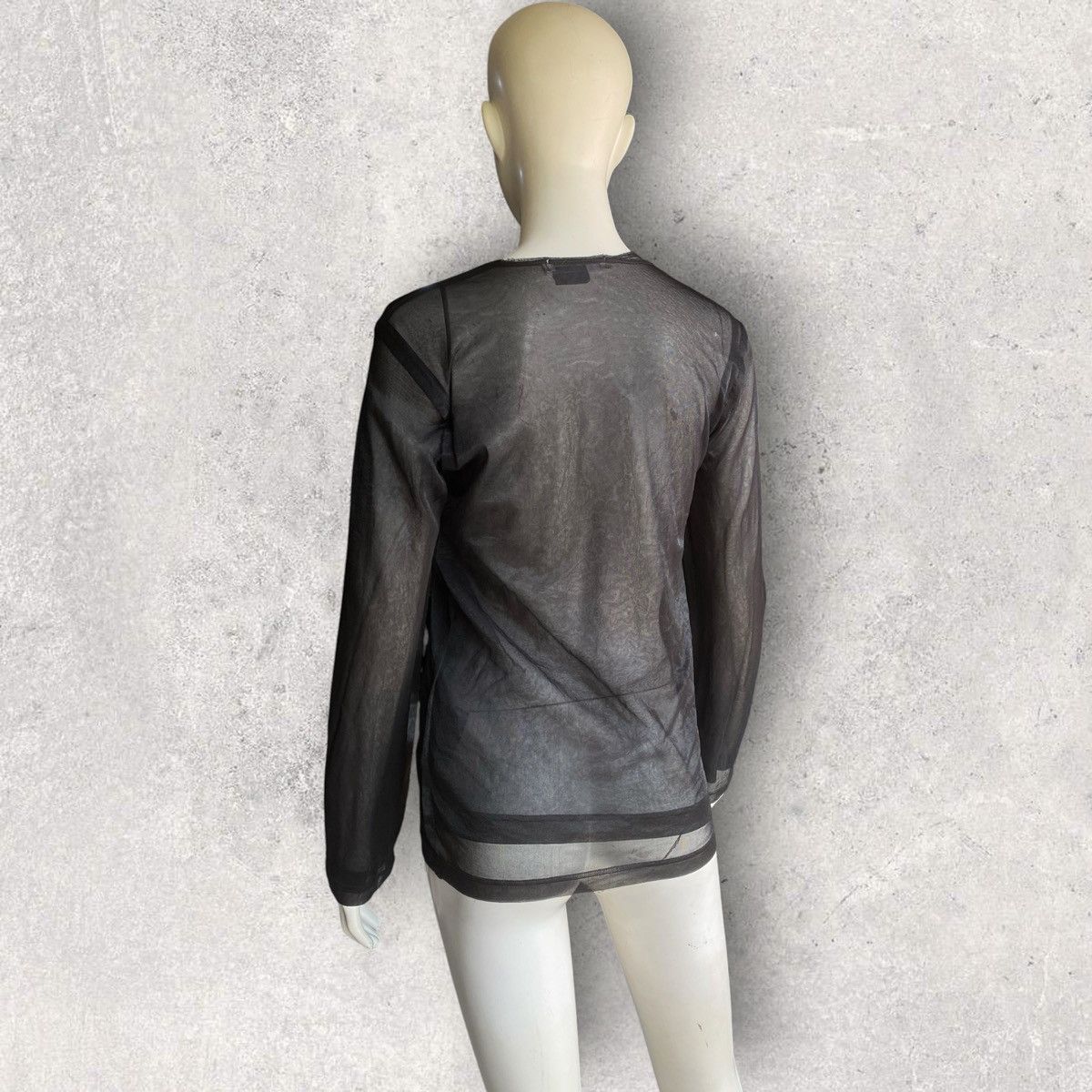 Comme des Garcons Comme Des Garcons AW09 Sheer Floral Appliqué Layer L/S Size S / US 4 / IT 40 - 6 Thumbnail