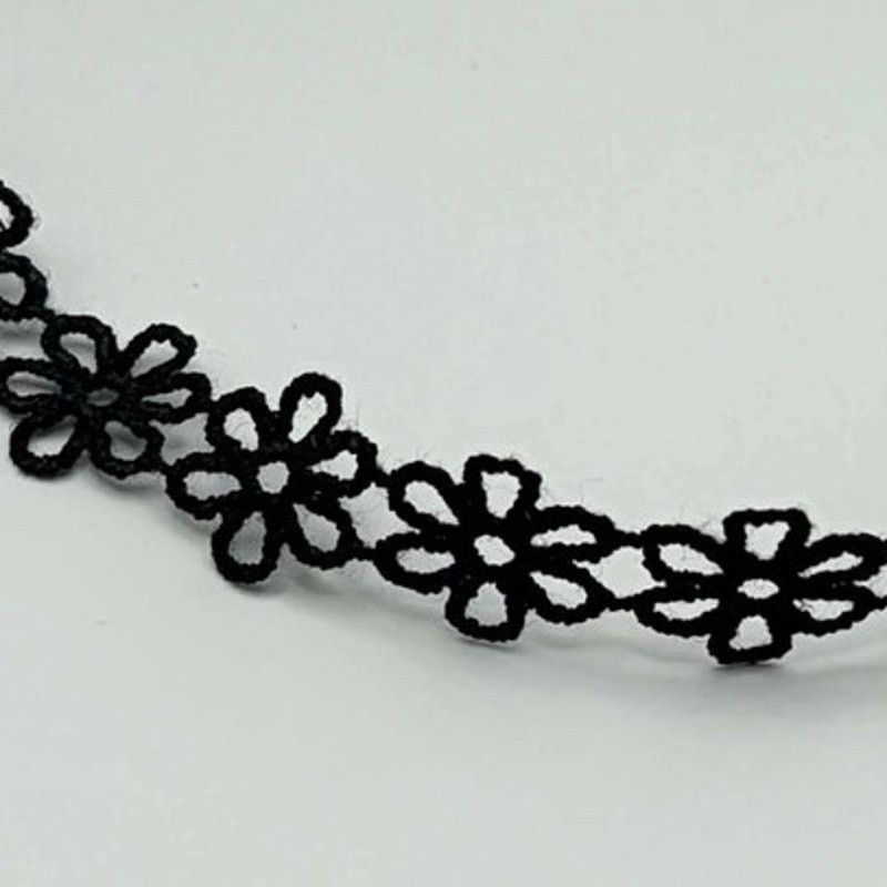 Other Black Floral Choker Size ONE SIZE - 2 Thumbnail
