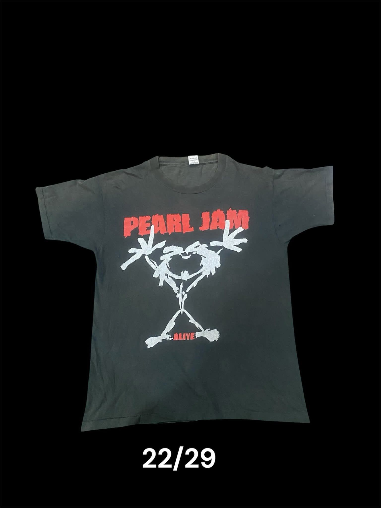 Band Tees vintage pearl jam Size US XL / EU 56 / 4 - 1 Thumbnail
