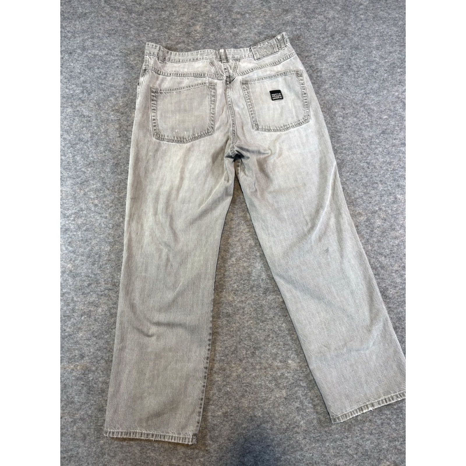 Vintage VINTAGE Girbaud Jeans Gray Men's 38M 38x32 Denim 5-Pocket Baggy Relaxed 90s Pocketed Logo France China Jeans Mens Gray 38x32 Size US 38 / EU 54 - 8 Thumbnail