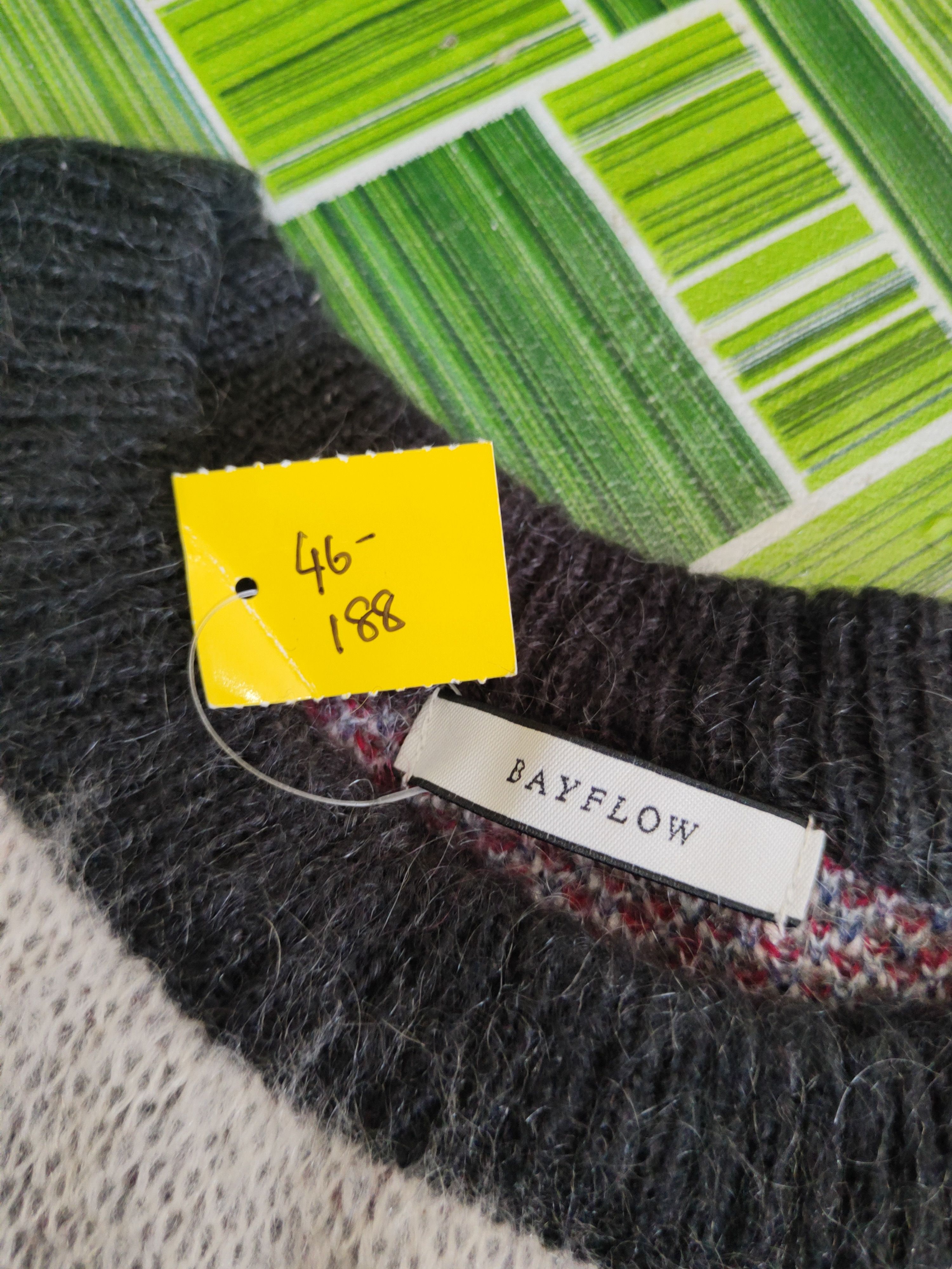 Japanese Brand DL Bayflow Black White Knitwear Sweatshirts #46-188 Size US M / EU 48-50 / 2 - 12 Thumbnail