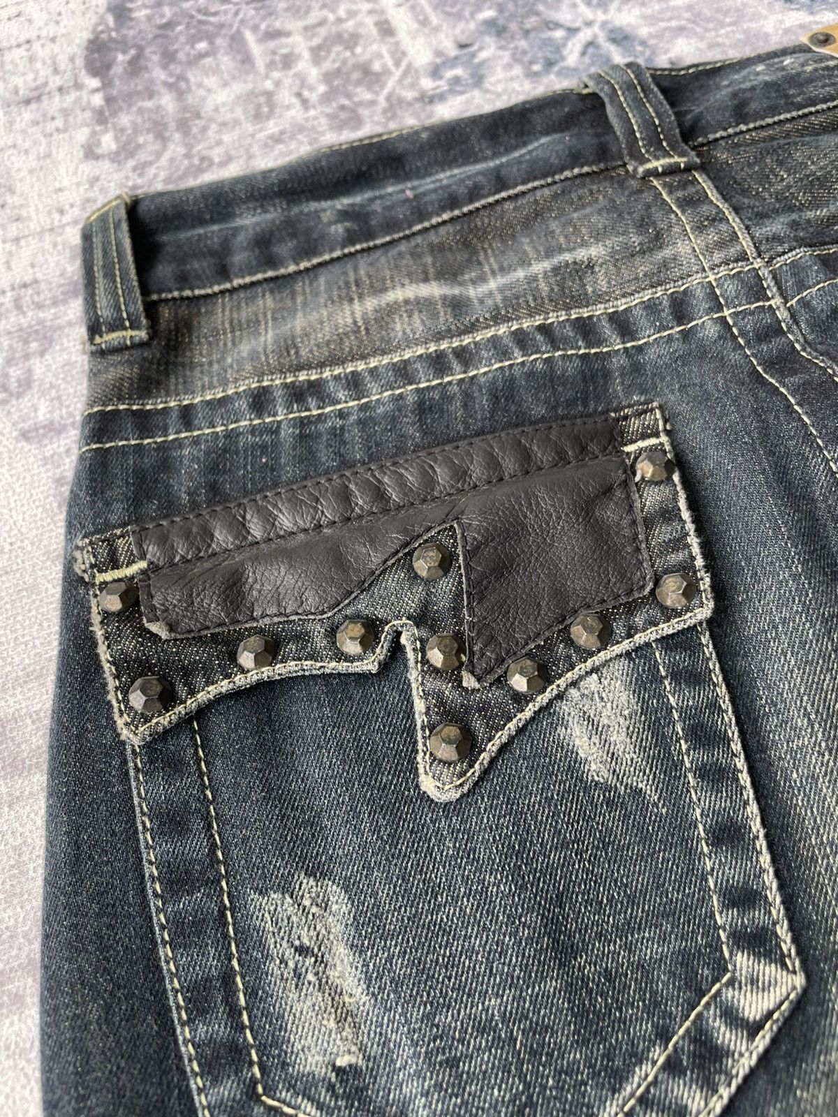 Japanese Brand × Tornado Mart × semanticdesign Big Train Studed Tornado Mart Style Jeans Size US 30 / EU 46 - 7 Thumbnail