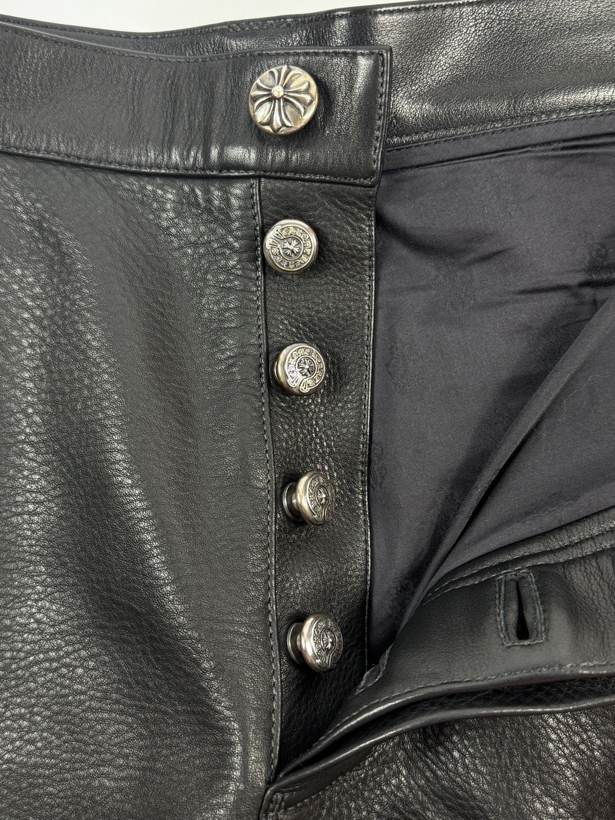 Chrome Hearts LEATHER DAGGER PANTS Size US 34 / EU 50 - 4 Thumbnail