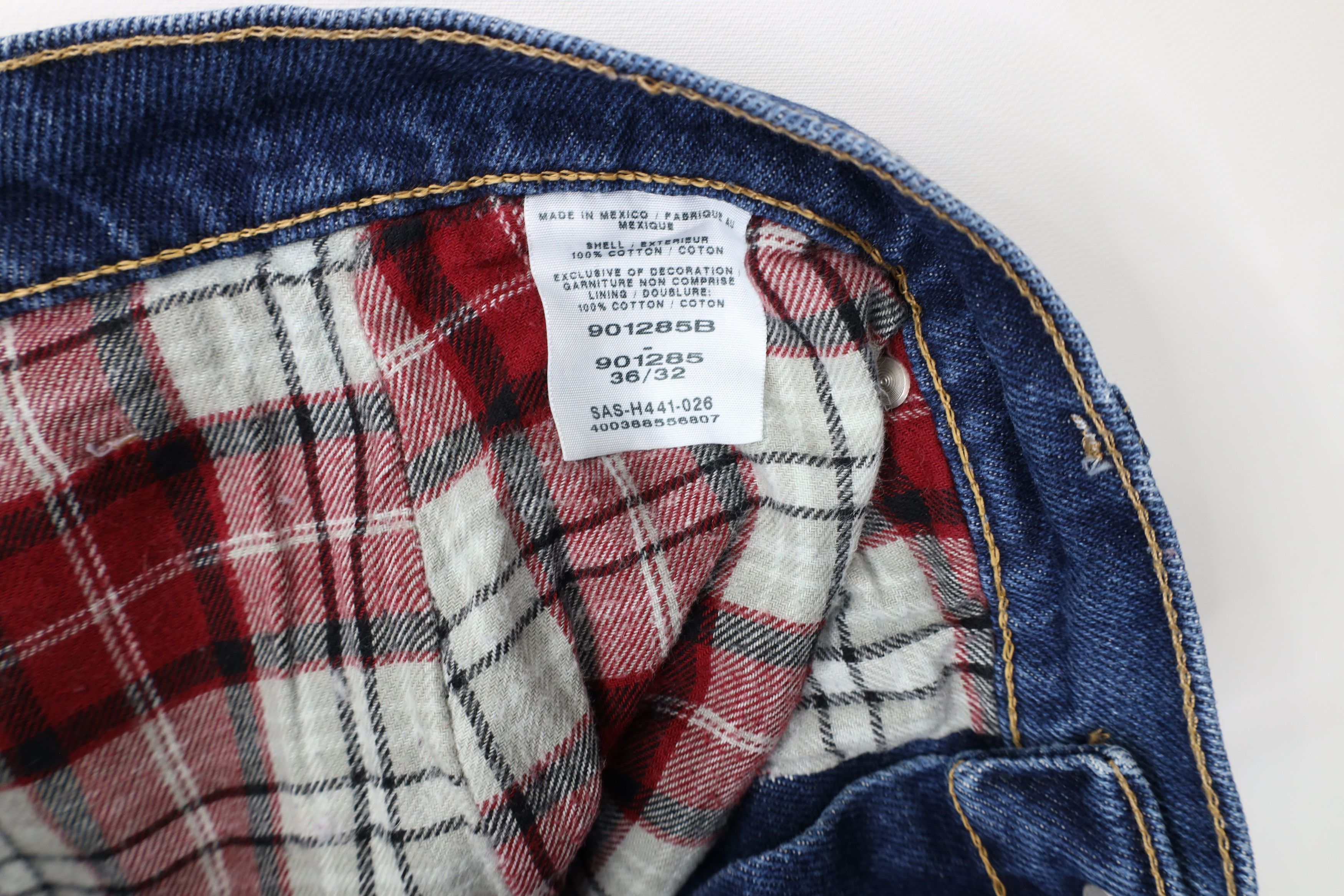 Cabelas × Vintage Vintage Cabelas Heavyweight Flannel Lined Denim Jeans Blue Size US 36 / EU 52 - 8 Thumbnail