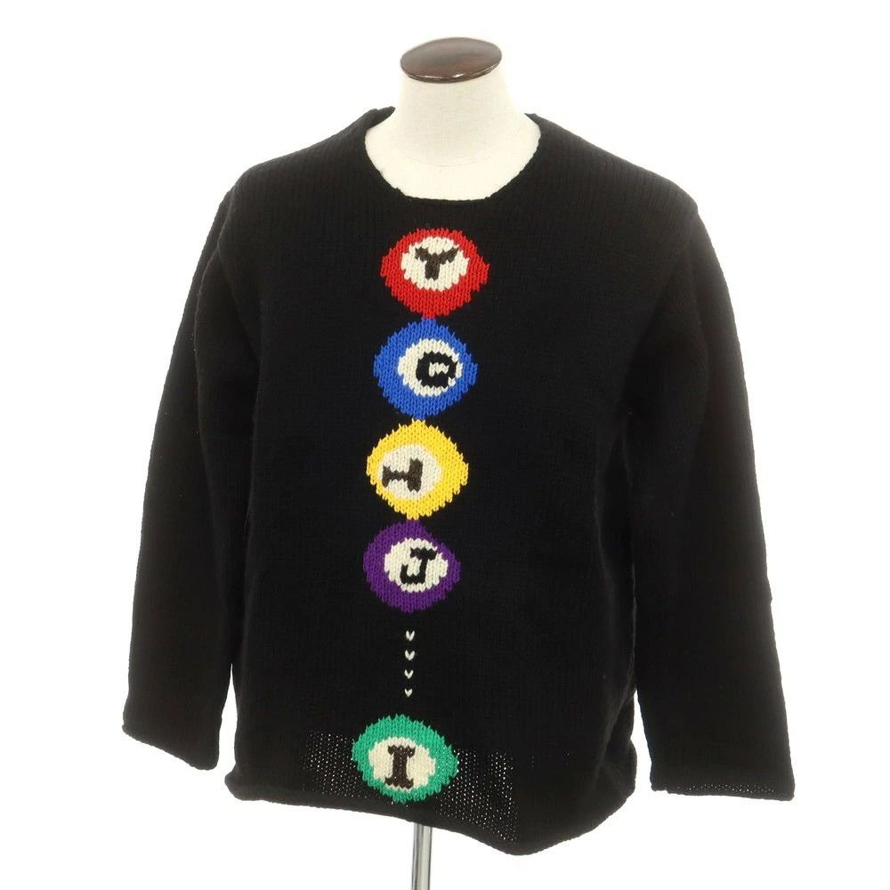 Yohji Yamamoto POUR HOMME HE-K36-180 Low gauge wool crew neck knit Size US L / EU 52-54 / 3 - 1 Thumbnail