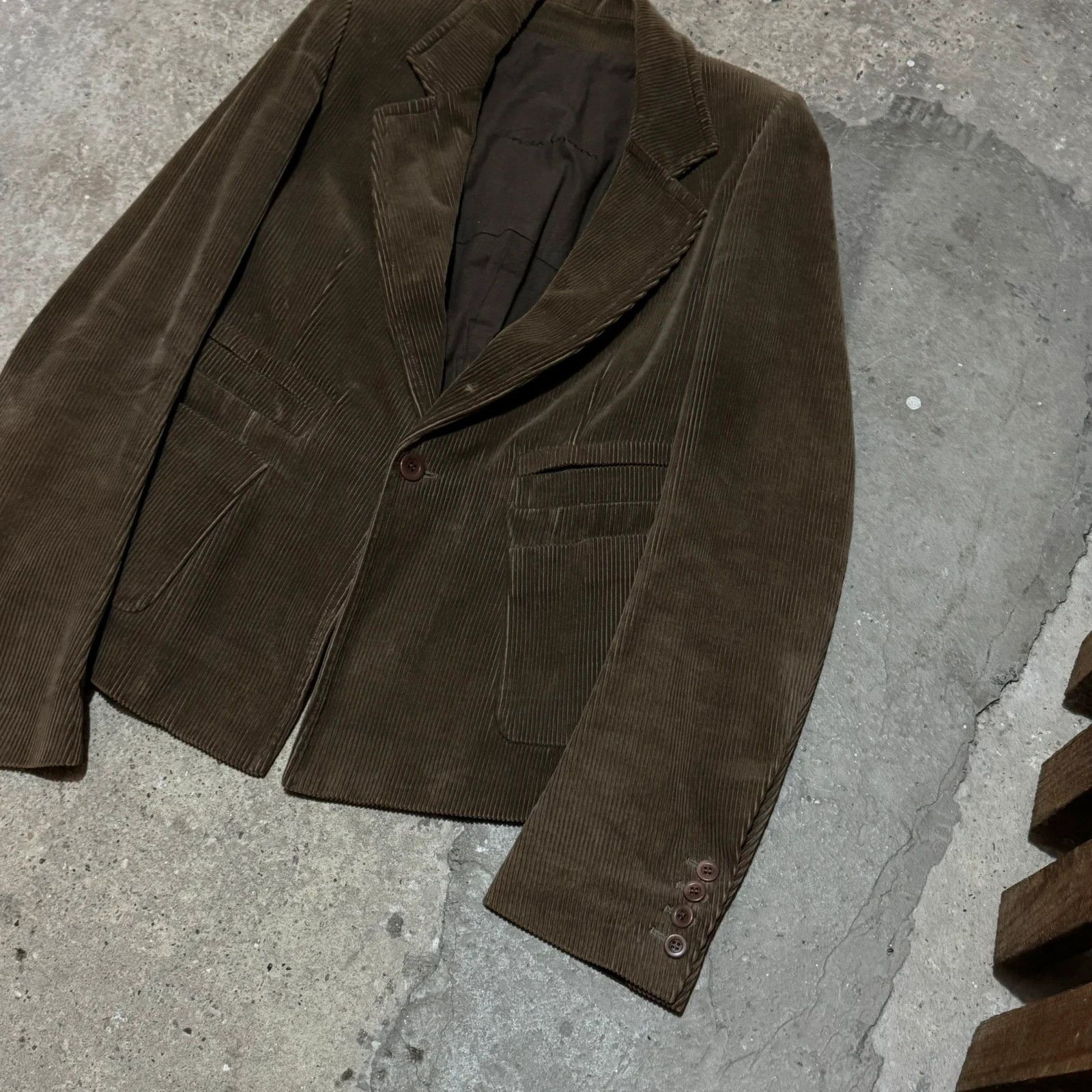 Rick Owens F/W 2002 Rick Owens cord blazer Size S / US 4 / IT 40 - 9 Thumbnail