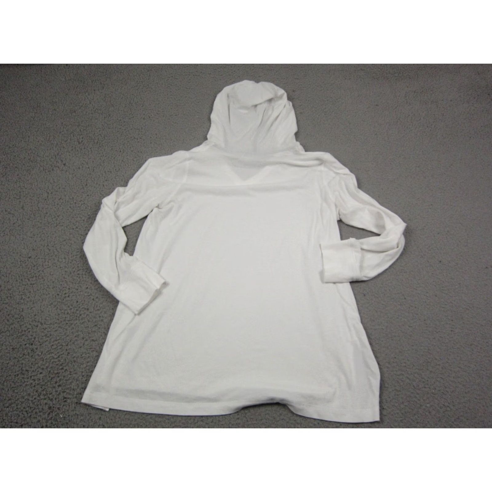 J. Jill J. Jill Hoodie Womens Medium White Fit Everyday Drawstring Pullover Ladies Size M / US 6-8 / IT 42-44 - 7 Thumbnail