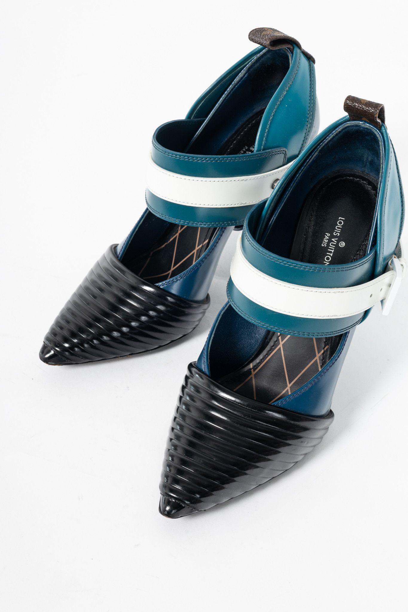 Louis Vuitton Louis Vuitton AW15 Runway Colourblock Mary Jane Heels Size US 6 / IT 36 - 5 Thumbnail