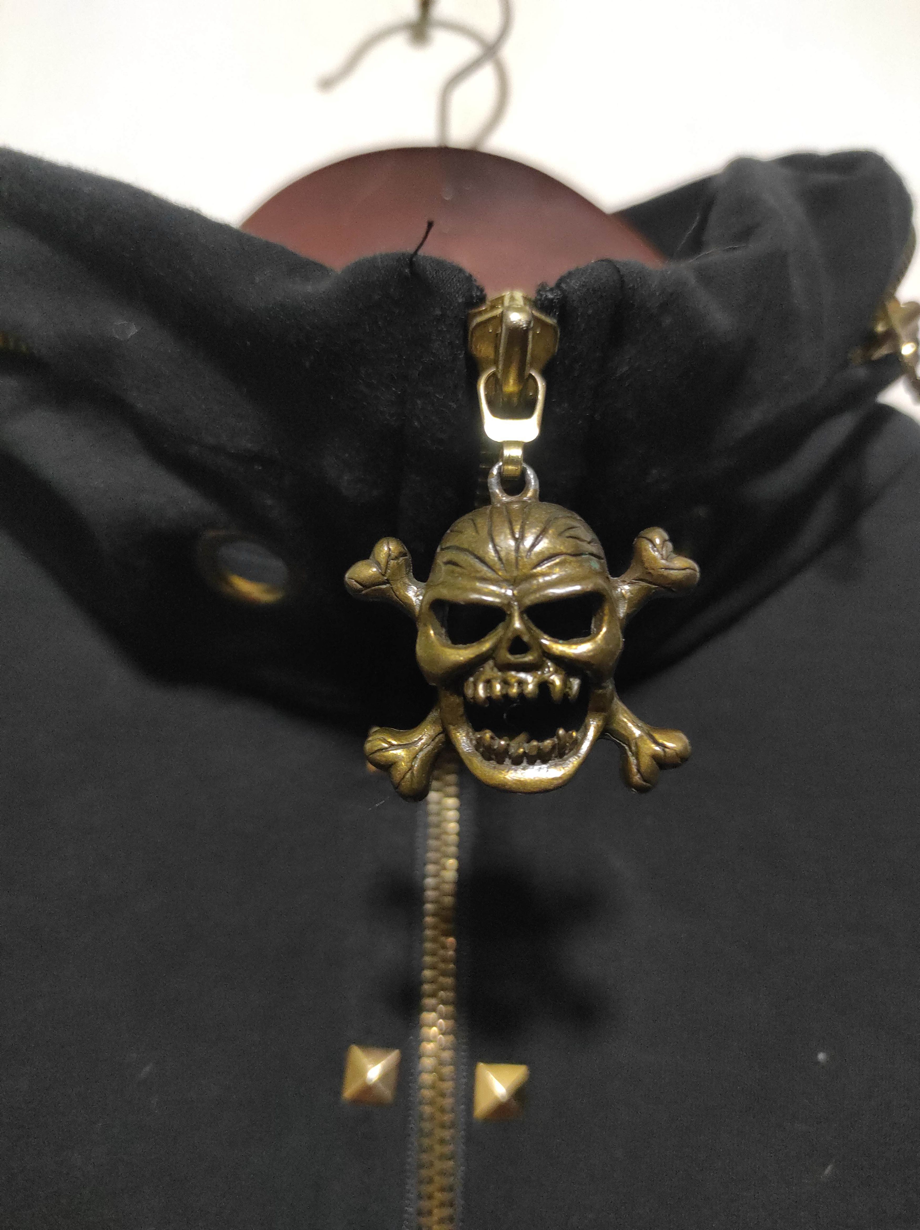 14th Addiction Black Zip Skull Sweater Ifsixwasnine Lgb Style Size XS / US 0-2 / IT 36-38 - 5 Thumbnail
