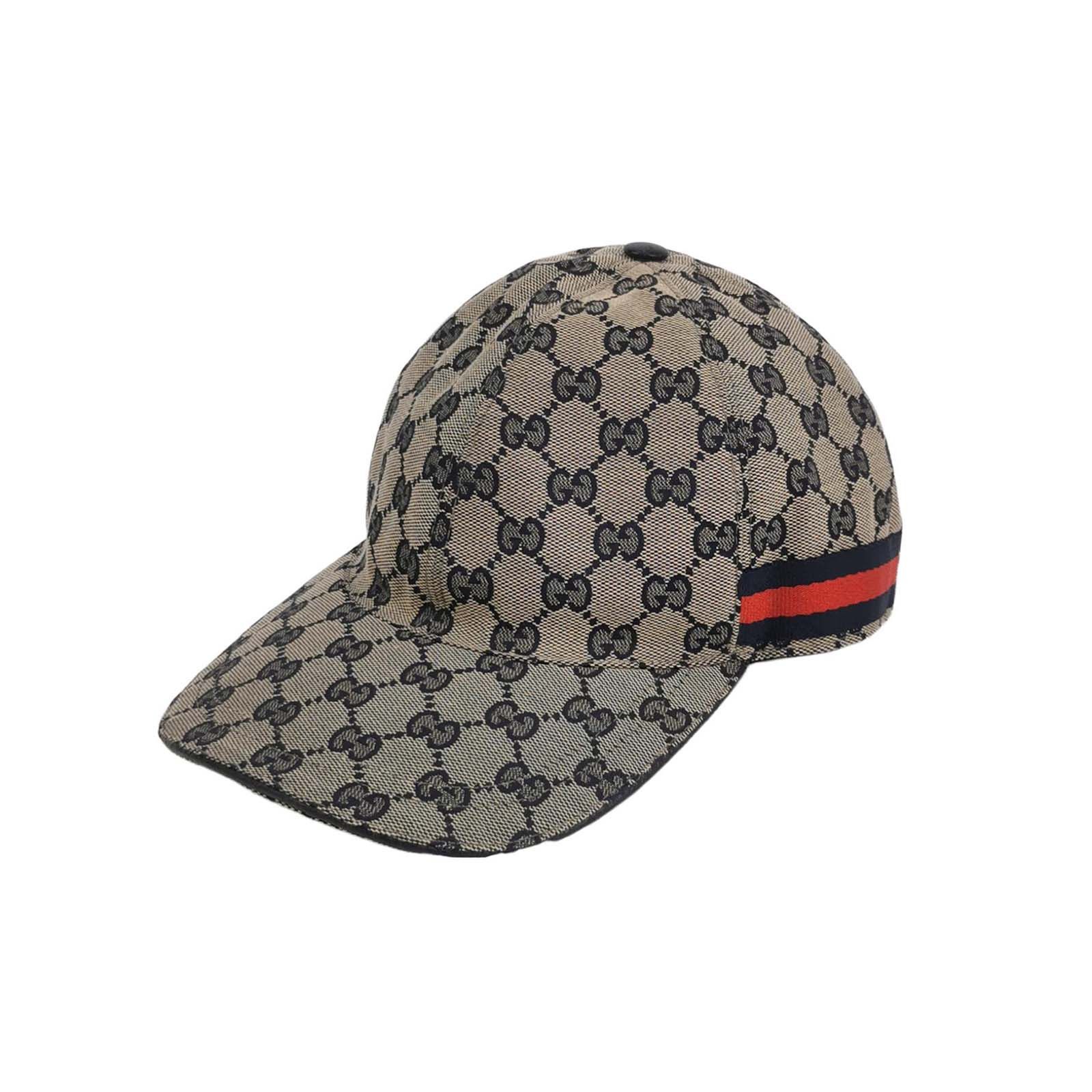 Gucci Gucci GG Monogram Web Stripe Baseball Cap S Size ONE SIZE - 1 Thumbnail