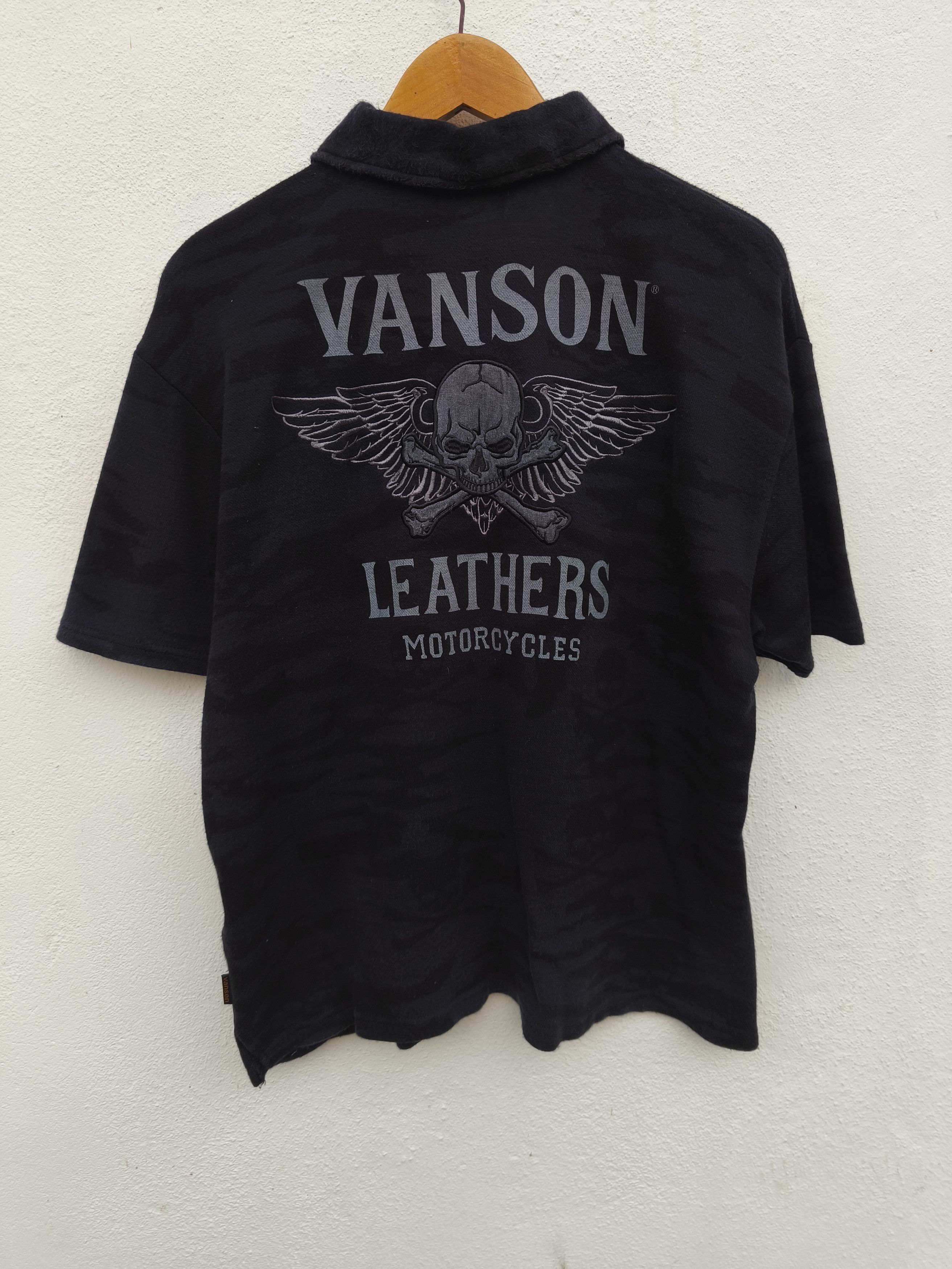 Vanson Leathers Vanson Leathers polo tee camouflage Skulls beauty beast Size US L / EU 52-54 / 3 - 2 Thumbnail
