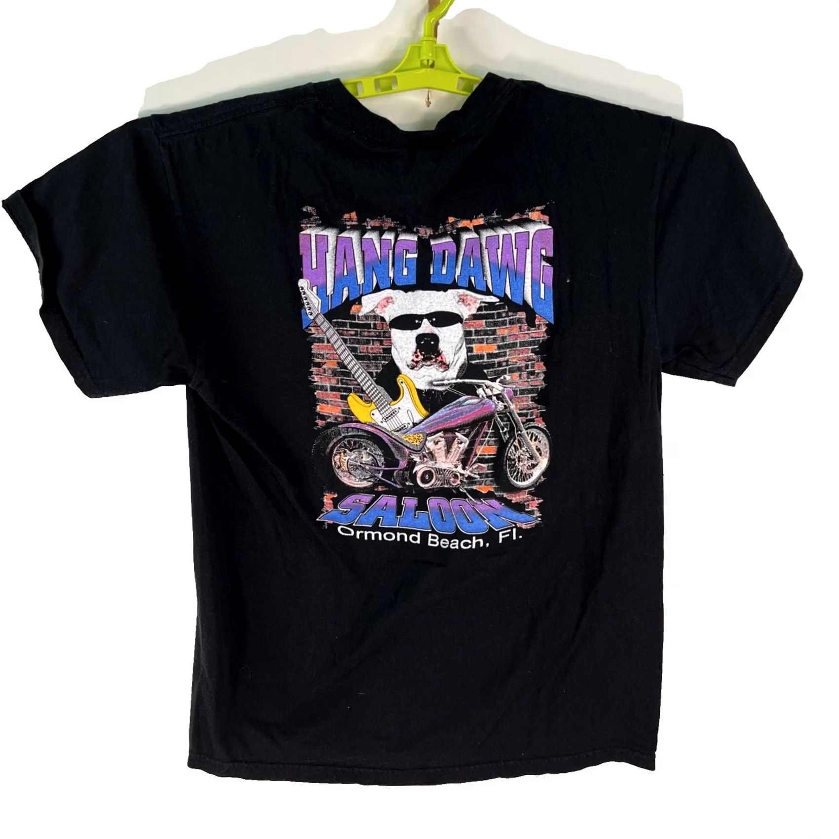 Delta Hang Dawg Biker Saloon T Shirt Mens Size M Black Ormond Beach FL Size US M / EU 48-50 / 2 - 2 Thumbnail