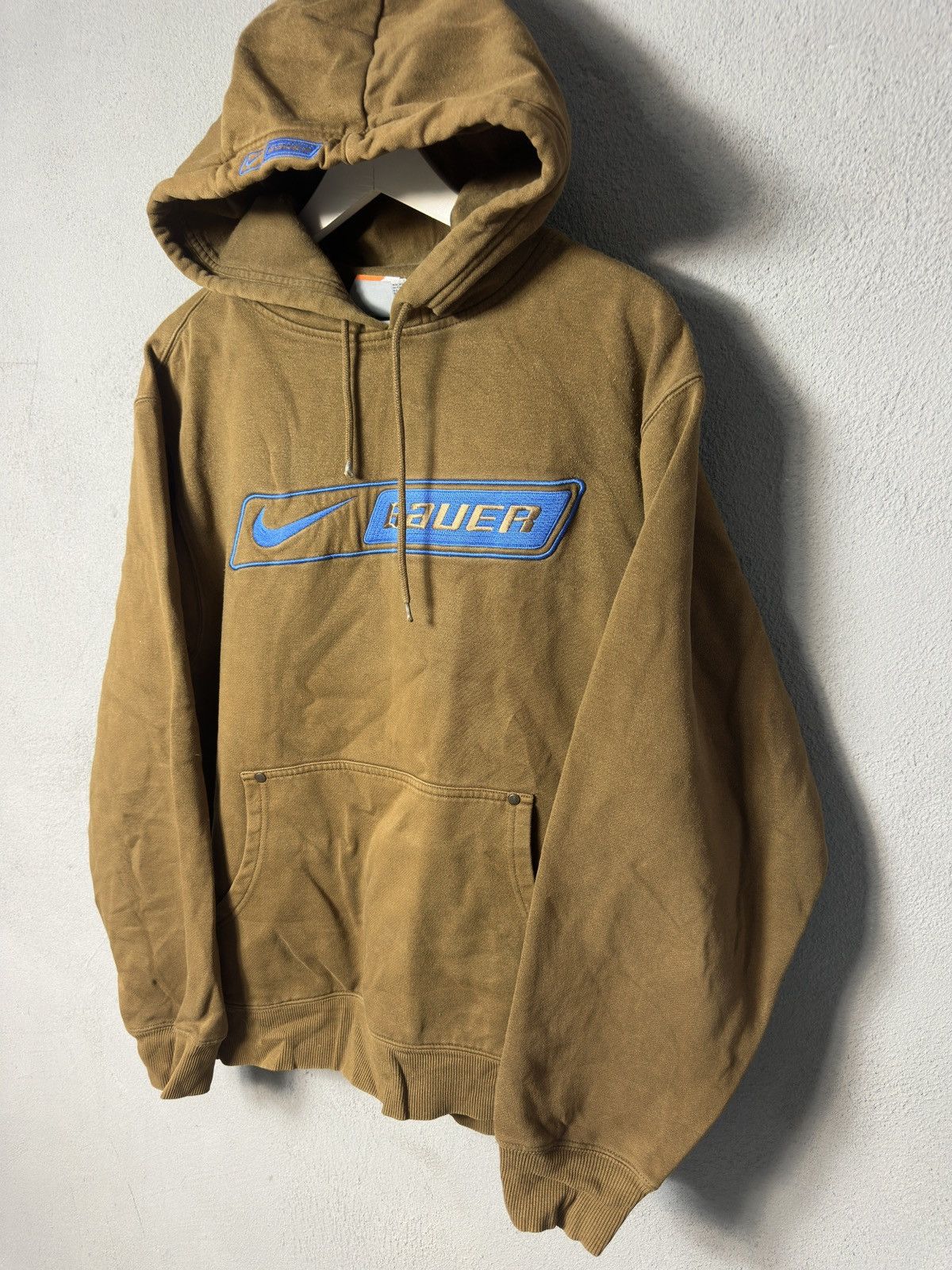 Nike Rare Nike Bauer Vintage Brown Boxy Hoodie Size US M / EU 48-50 / 2 - 2 Thumbnail