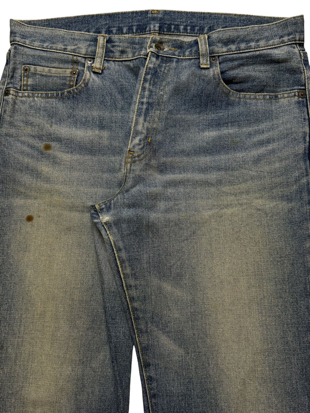 Uniqlo Vintage Y2K Japanese Uniqlo Blue Faded Wash Regular Loose Size US 34 / EU 50 - 3 Thumbnail