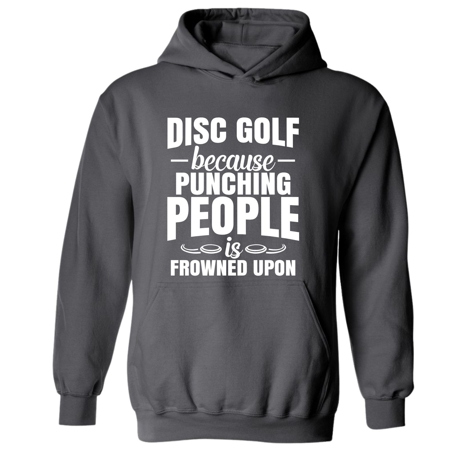 Gildan Disc Golf Hoodie Punching People Frowned Upon Sweatshirt Size US L / EU 52-54 / 3 - 1 Thumbnail