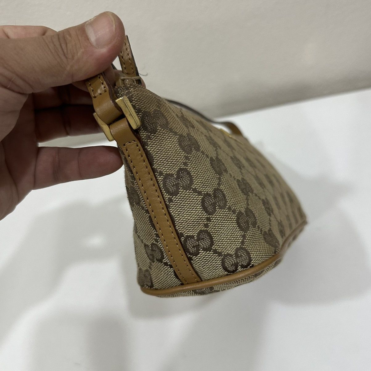 Gucci GUCCI BOAT GG CANVAS POCHETTE BAG 9 Size ONE SIZE - 4 Thumbnail