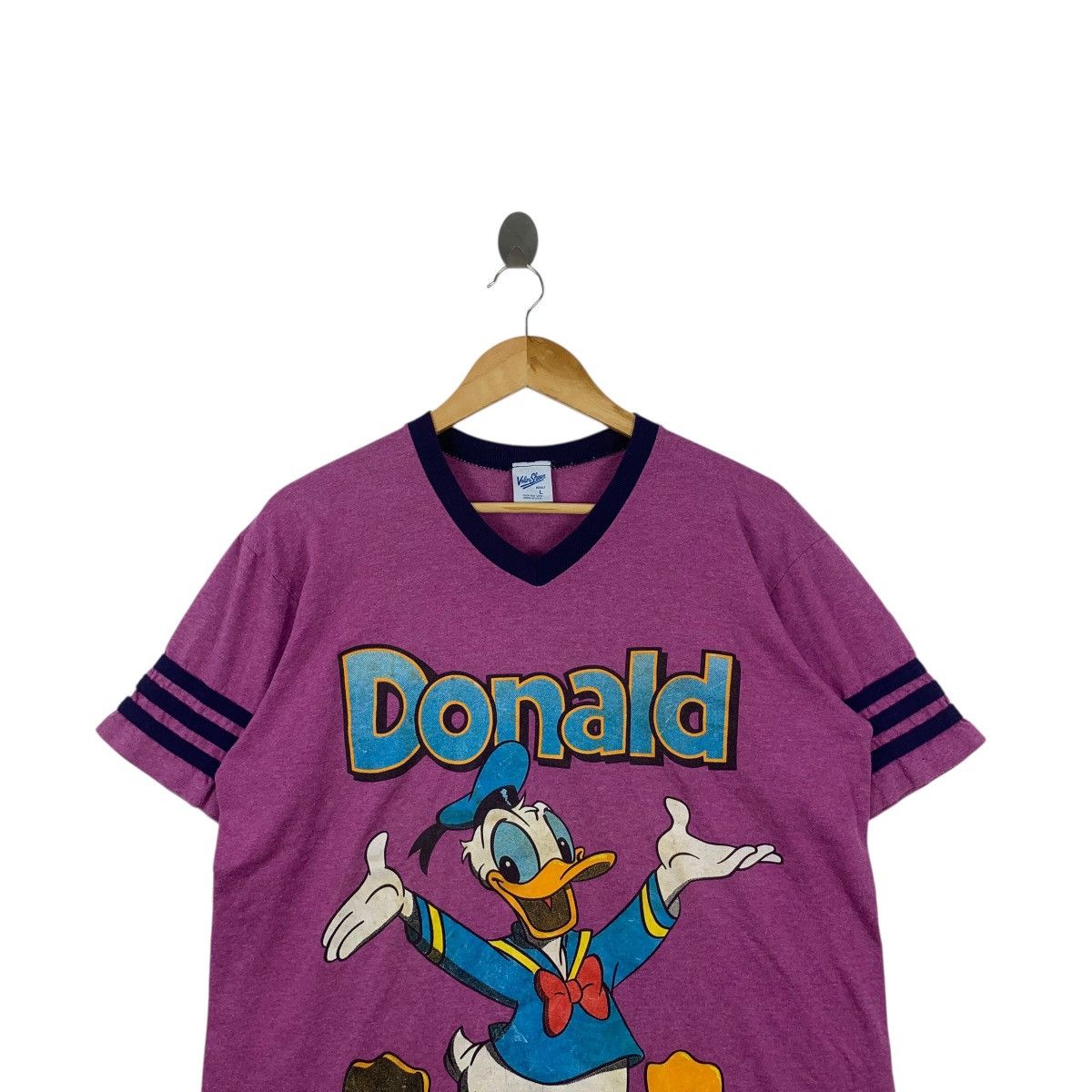 Velva Sheen Vintage 90’ VELVA SHEEN DISNEY Donald Duck Tee Shirt Top V Size L / US 10 / IT 46 - 2 Thumbnail