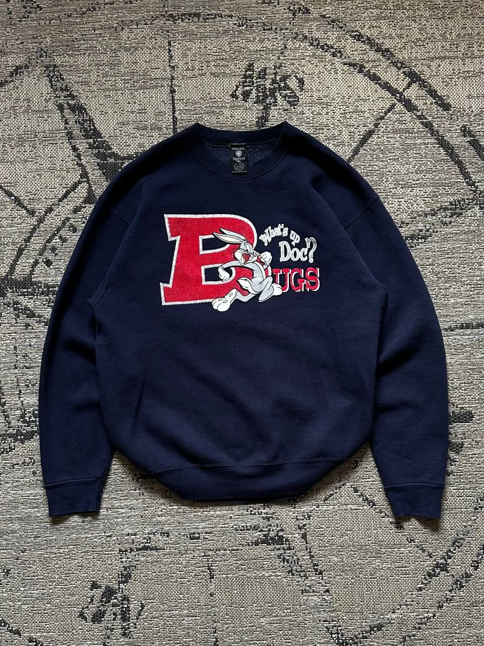 Warner Bros 1997 Looney Tunes Bugs Bunny USA Vintage Sweatshirt Size US L / EU 52-54 / 3 - 1 Thumbnail
