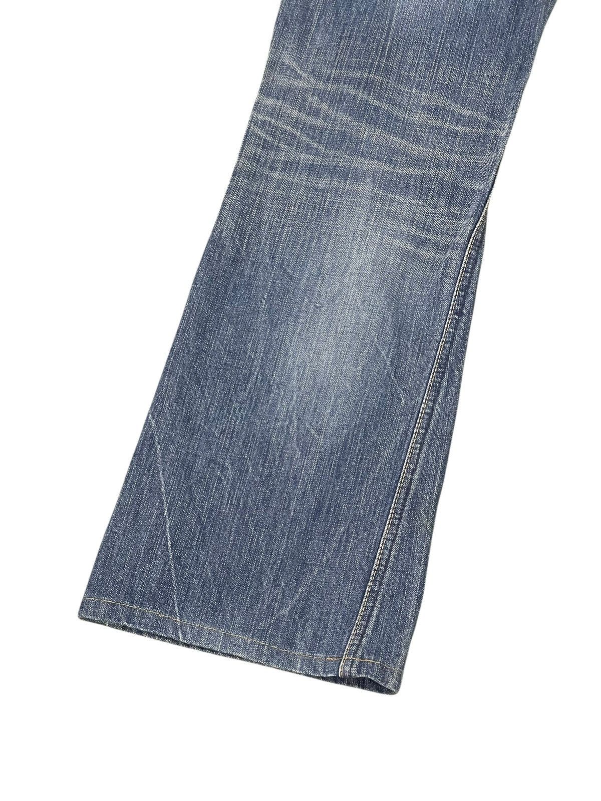 If Six Was Nine Flare Jeans Edwin Japan Distress Low Rise Boot Cut 2🟦0 Size US 30 / EU 46 - 14 Thumbnail