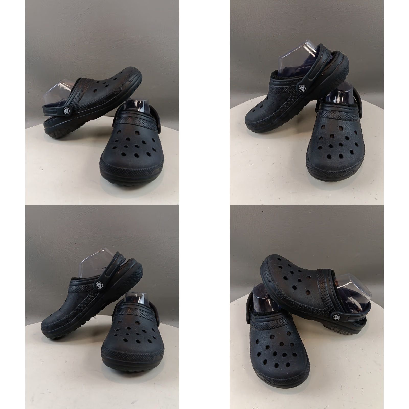 Crocs Crocs Women’s Sandal Slip-On Black Faux Fur Lining Lightweight Clog Sandals 7 US Women Size US 7 / IT 37 - 9 Thumbnail