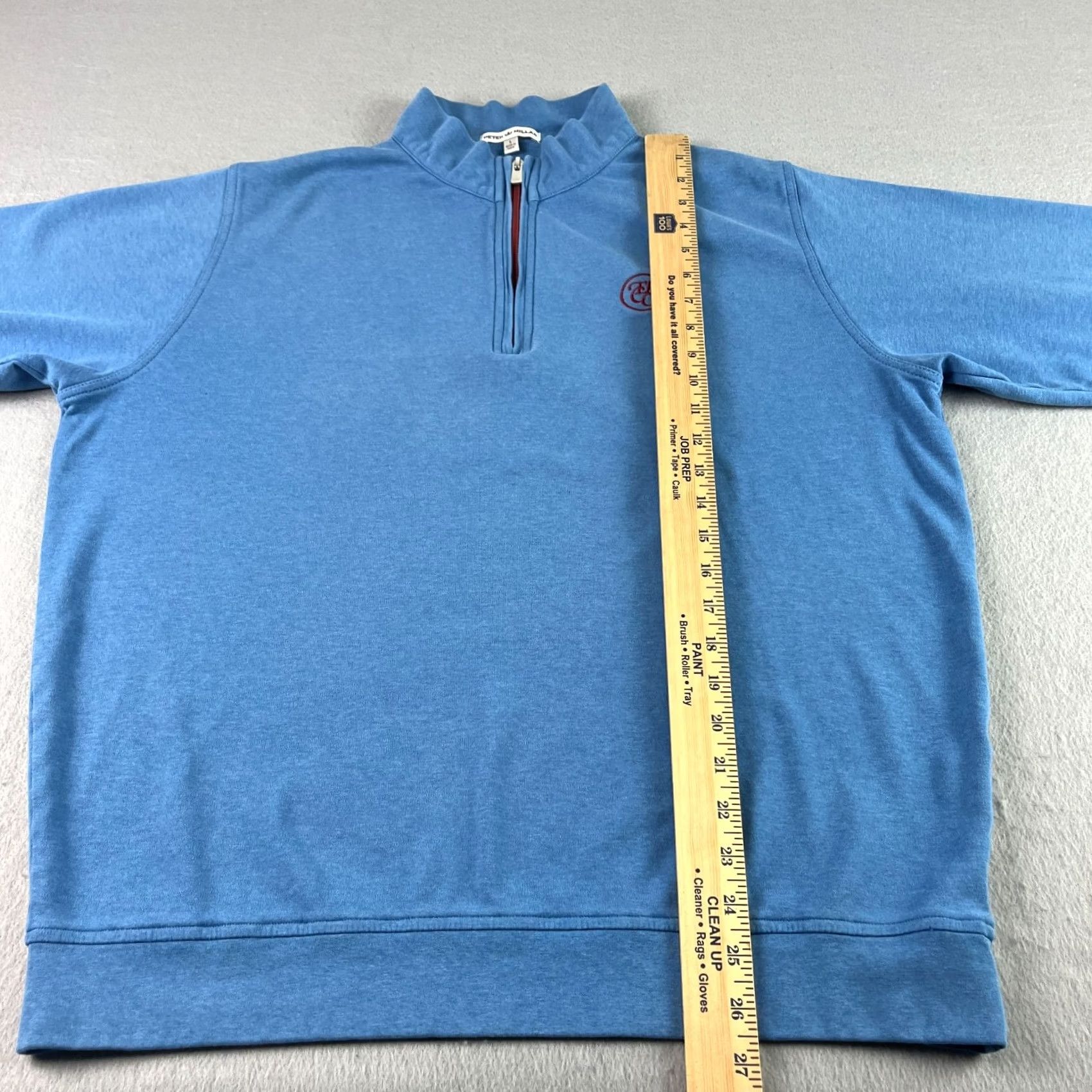 Peter Millar Peter Millar Sweater Mens L Blue 1/4 Zip Heather Interlock Golf Pullover Cotton Shirt Size US L / EU 52-54 / 3 - 5 Thumbnail