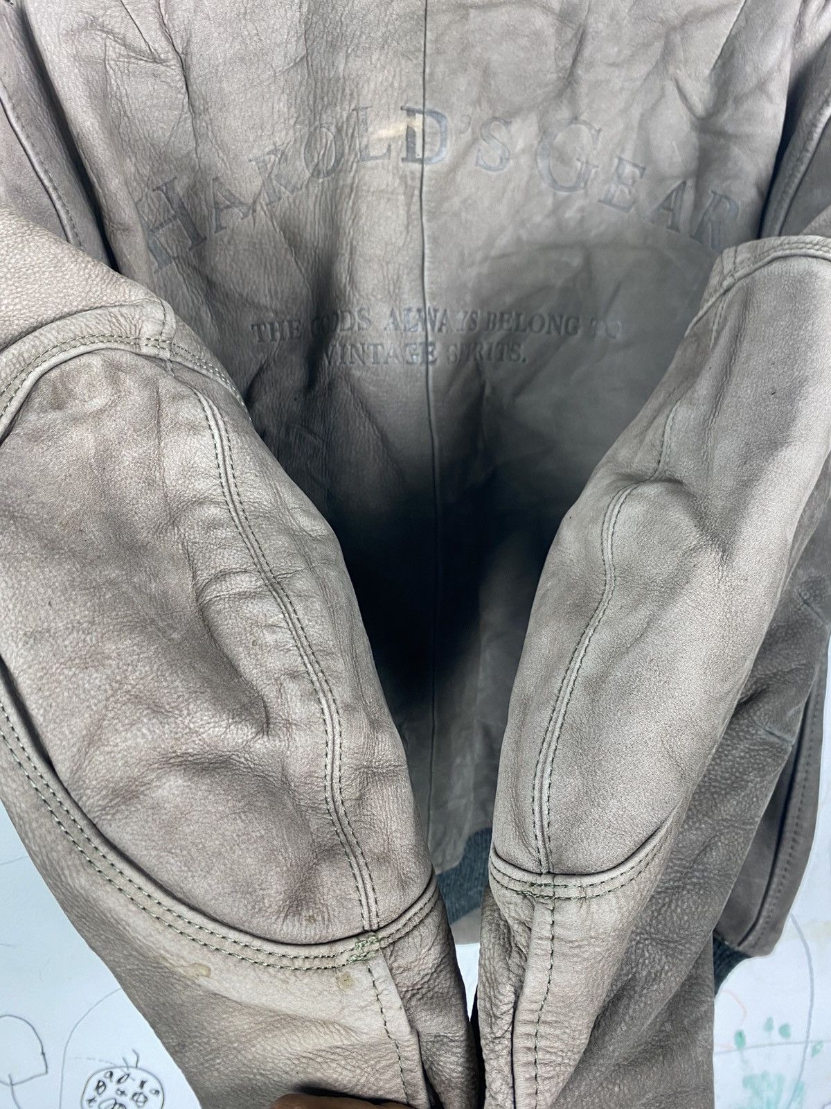 Genuine Leather Vintage Harolds Gear Leather Jacket Size US M / EU 48-50 / 2 - 20 Thumbnail