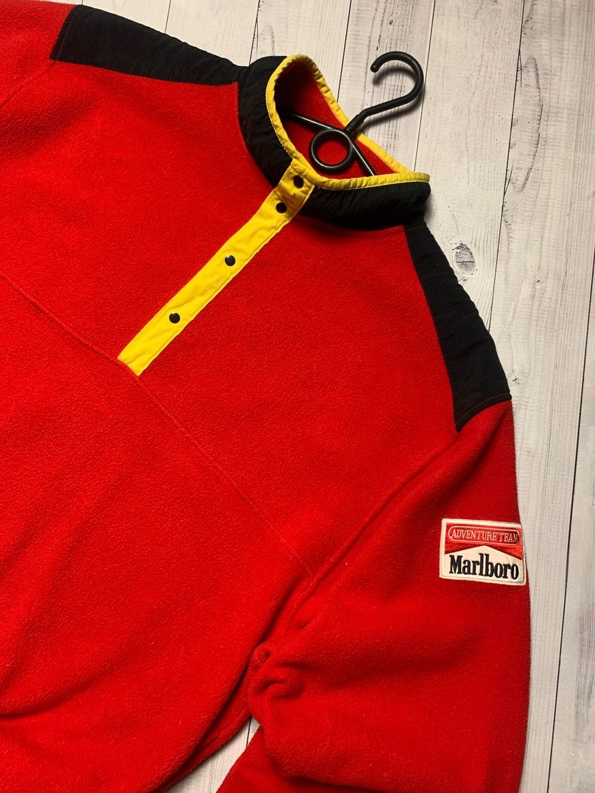 Marlboro × Vintage Vintage Marlboro fleece sweatshirt jacket size L logo rare Size US L / EU 52-54 / 3 - 2 Thumbnail