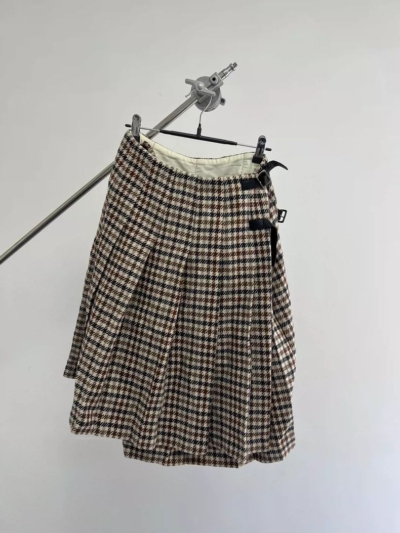 Comme des Garcons comme des garcons size m Wool houndstooth skirt 2504-Nexta Size 25" / US 0 / IT 36 - 6 Thumbnail