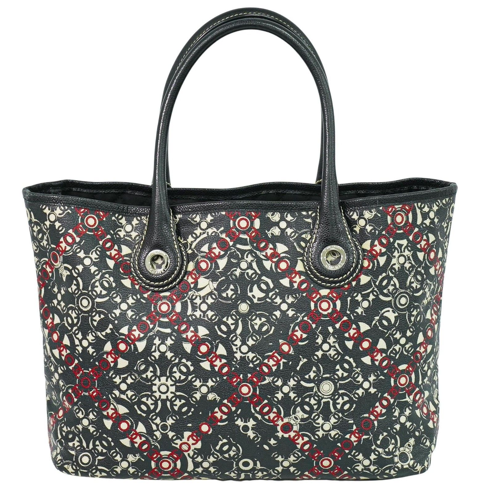 Chanel Chanel Optic Coco Tote Printed Coated Canvas with Caviar Size ONE SIZE - 1 Thumbnail