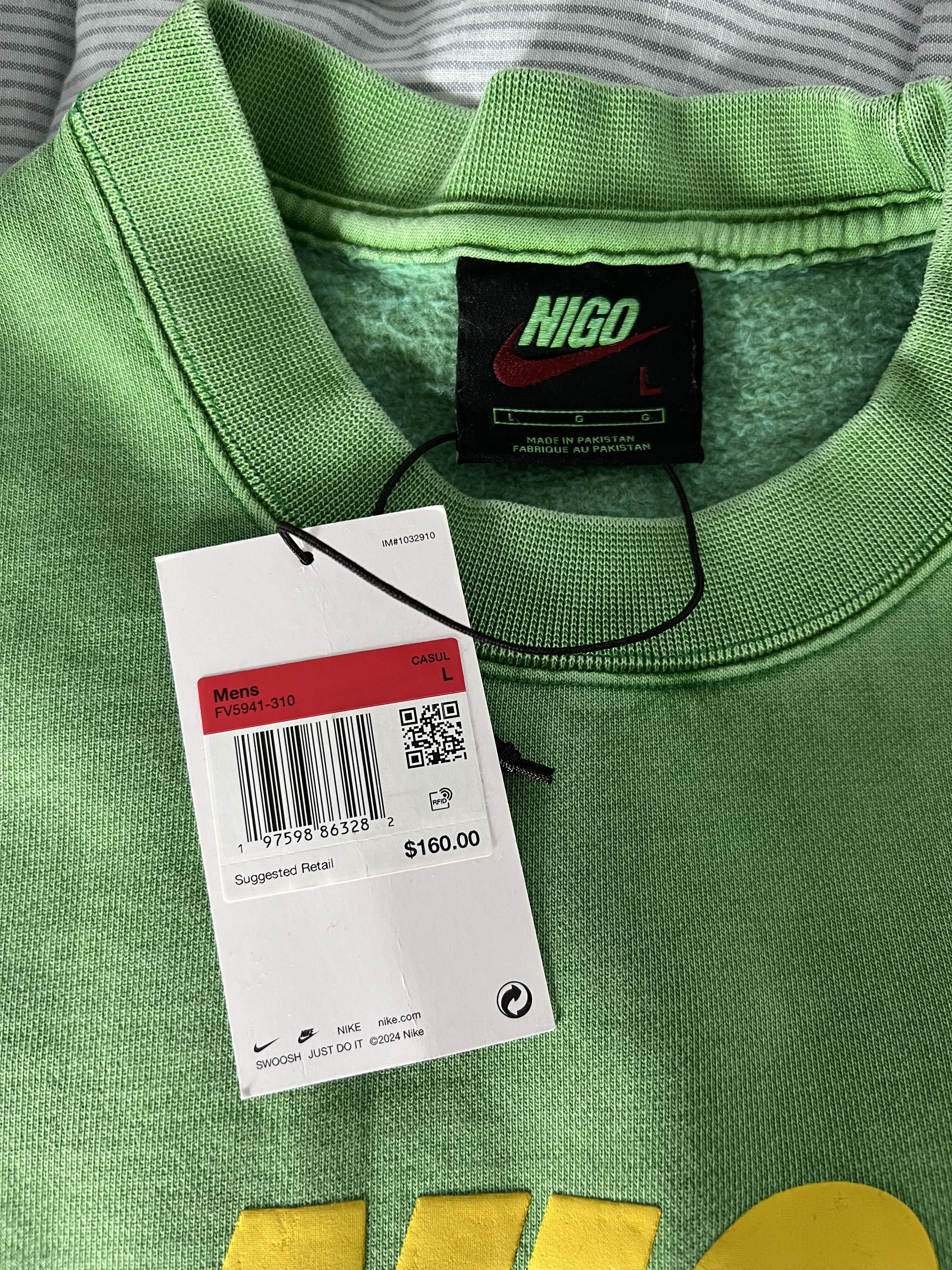 Nigo × Nike Nigo Nike Crewneck Sweatshirt in Green Size US L / EU 52-54 / 3 - 6 Thumbnail