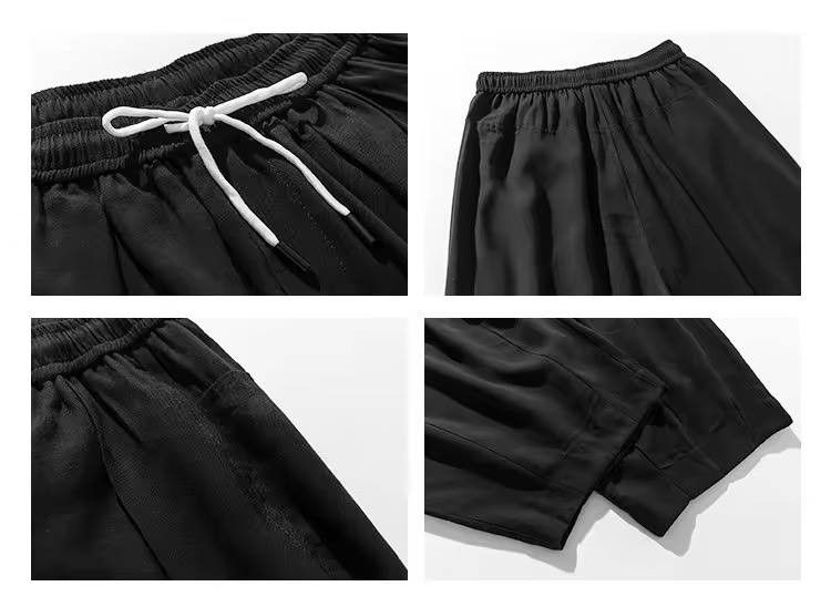 Japanese Brand × Vintage monochrome casual wide leg pants Size US 36 / EU 52 - 6 Thumbnail