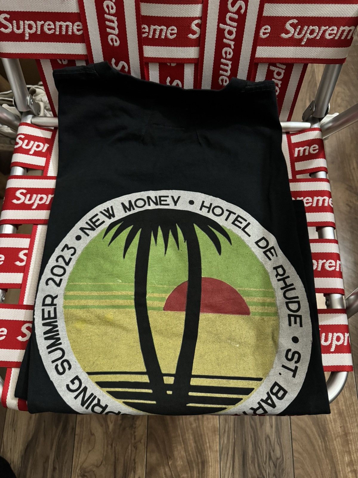 Rhude Rhude Hotel De Rhude New Money T-shirt Size US L / EU 52-54 / 3 - 3 Thumbnail
