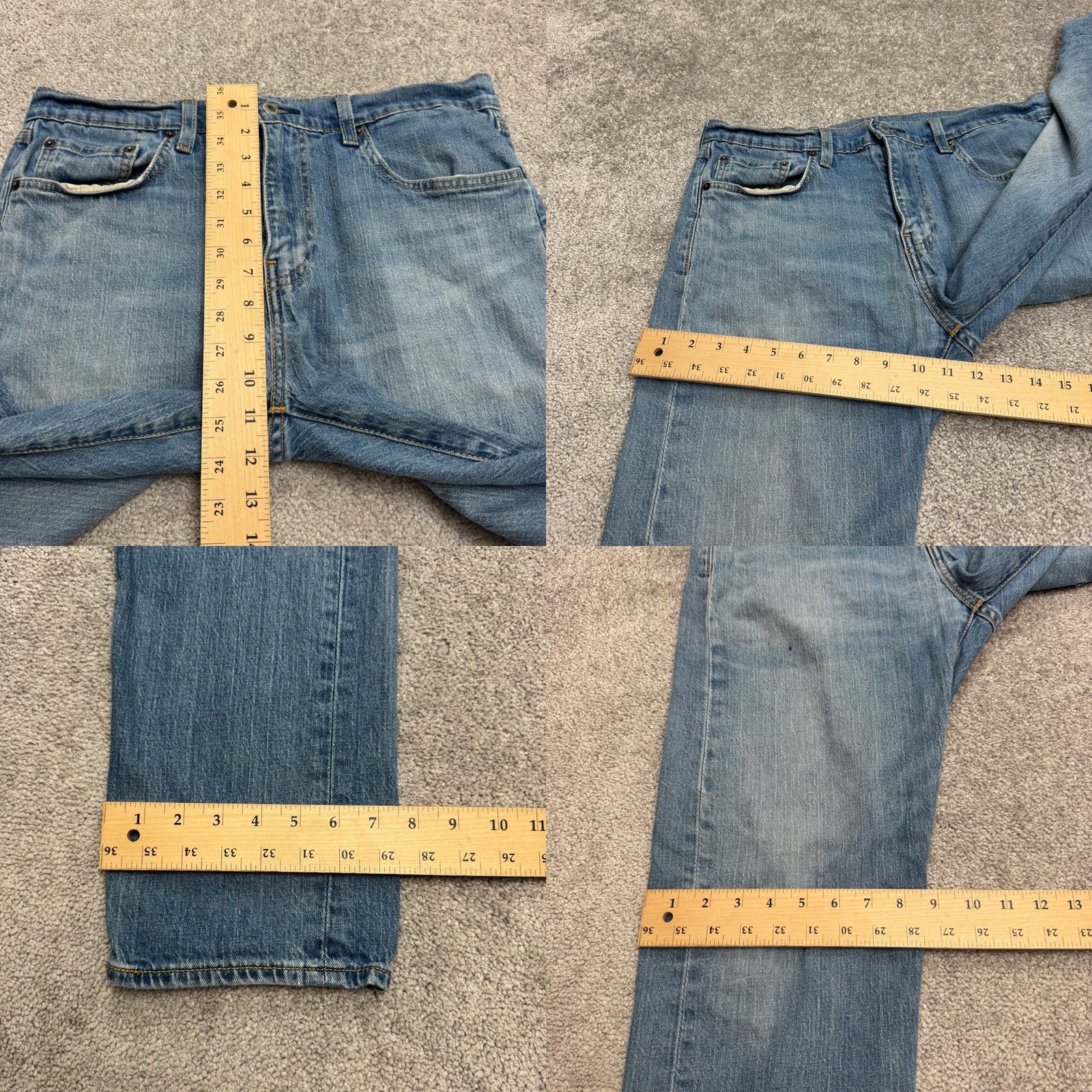 Levi's Levi's 502 Regular Taper Denim Jeans Mens 33x29 Blue Medium Wash Classic Size US 33 - 10 Thumbnail