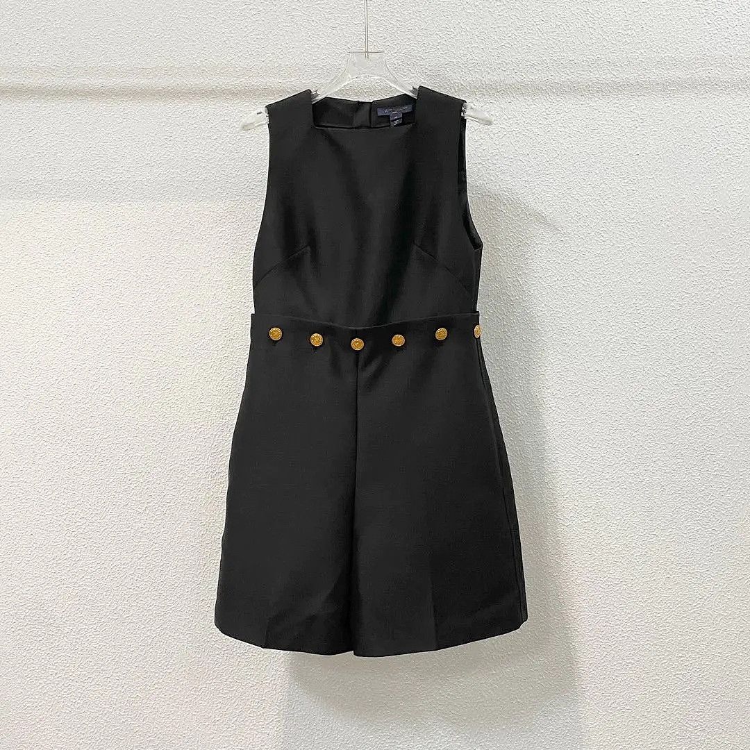 Louis Vuitton Louis Vuitton Gold Button Dress Size 36 Size XS / US 0-2 / IT 36-38 - 1 Thumbnail