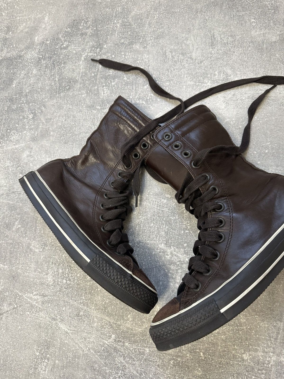 Converse Boxer high boots Converse moto biker leather shoes core Size US 6.5 / IT 36.5 - 6 Thumbnail