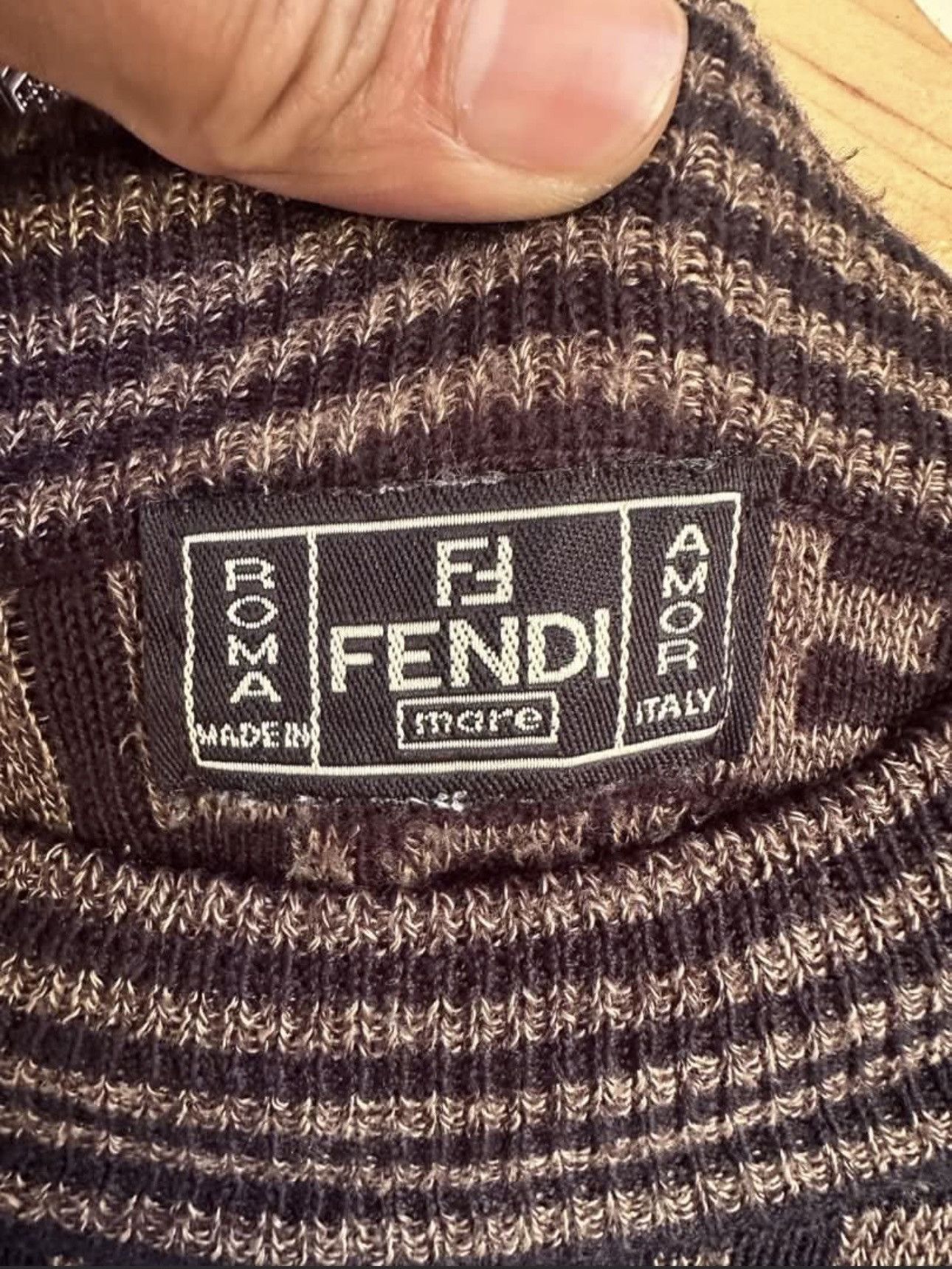 Fendi 🔅Rare🔅 Fendi Knitwear Zucca Monogram Logo Wool Sweater Size US M / EU 48-50 / 2 - 8 Thumbnail