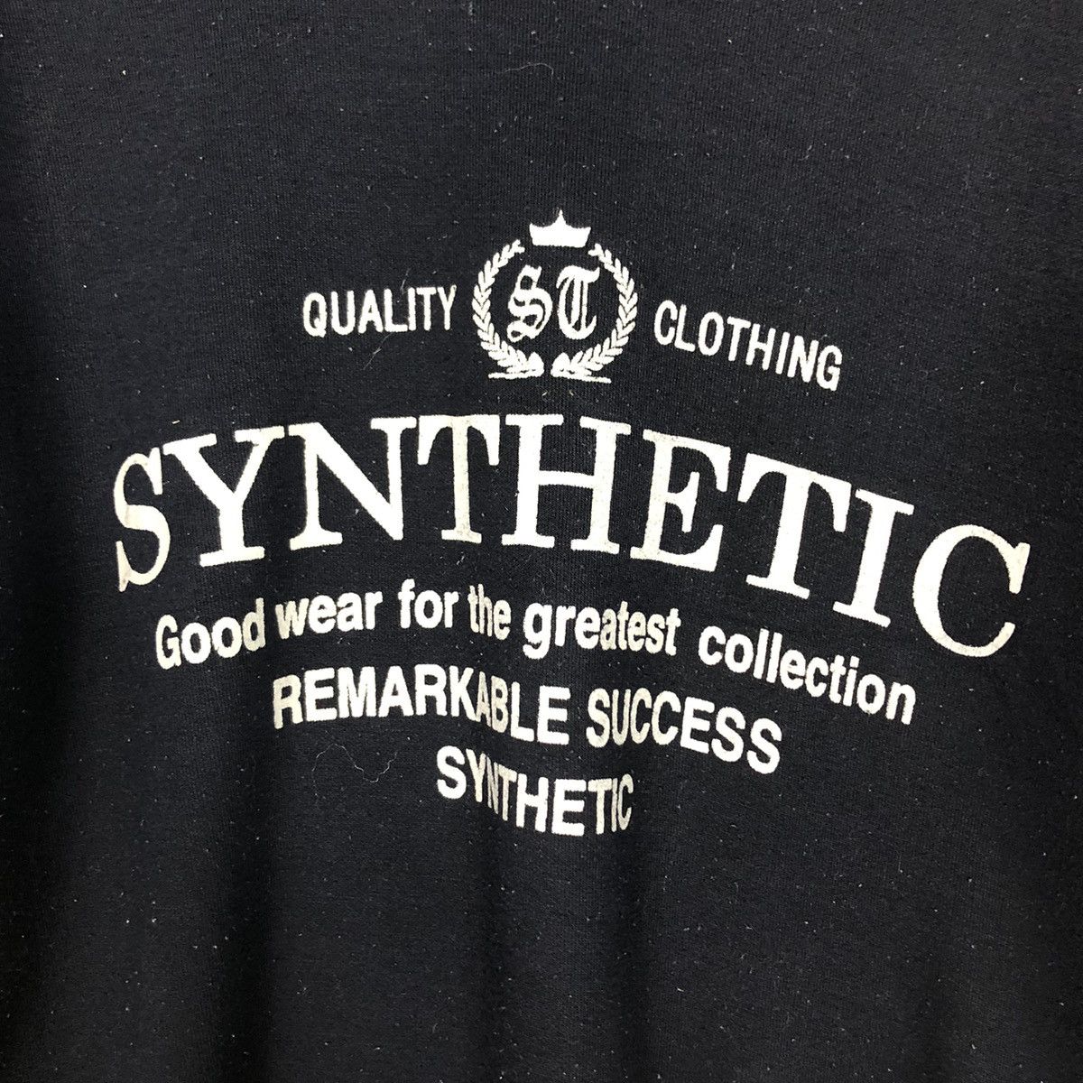 Japanese Brand Vintage Synthetic Logo Sweatshirt Black Long Sleeve Crewneck Size US M / EU 48-50 / 2 - 15 Thumbnail